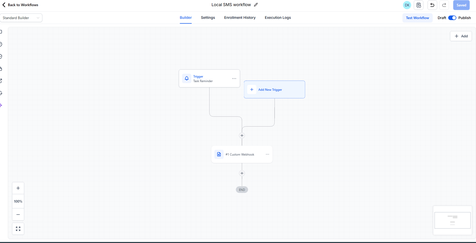 Local SMS workflow - image 1 - student project