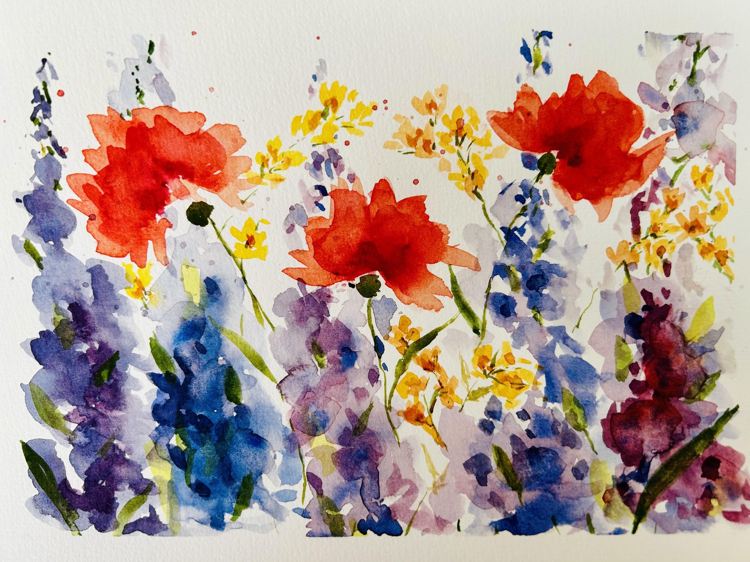 Watercolour Meadow - image 1 - student project