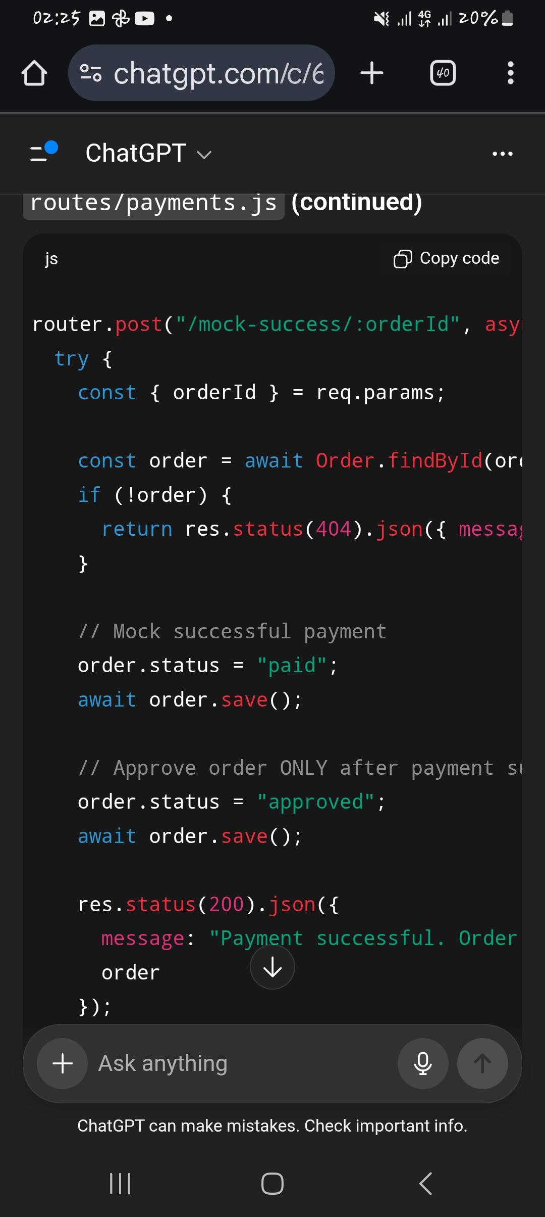 Node. js Code with Mongoose, - image 7 - student project