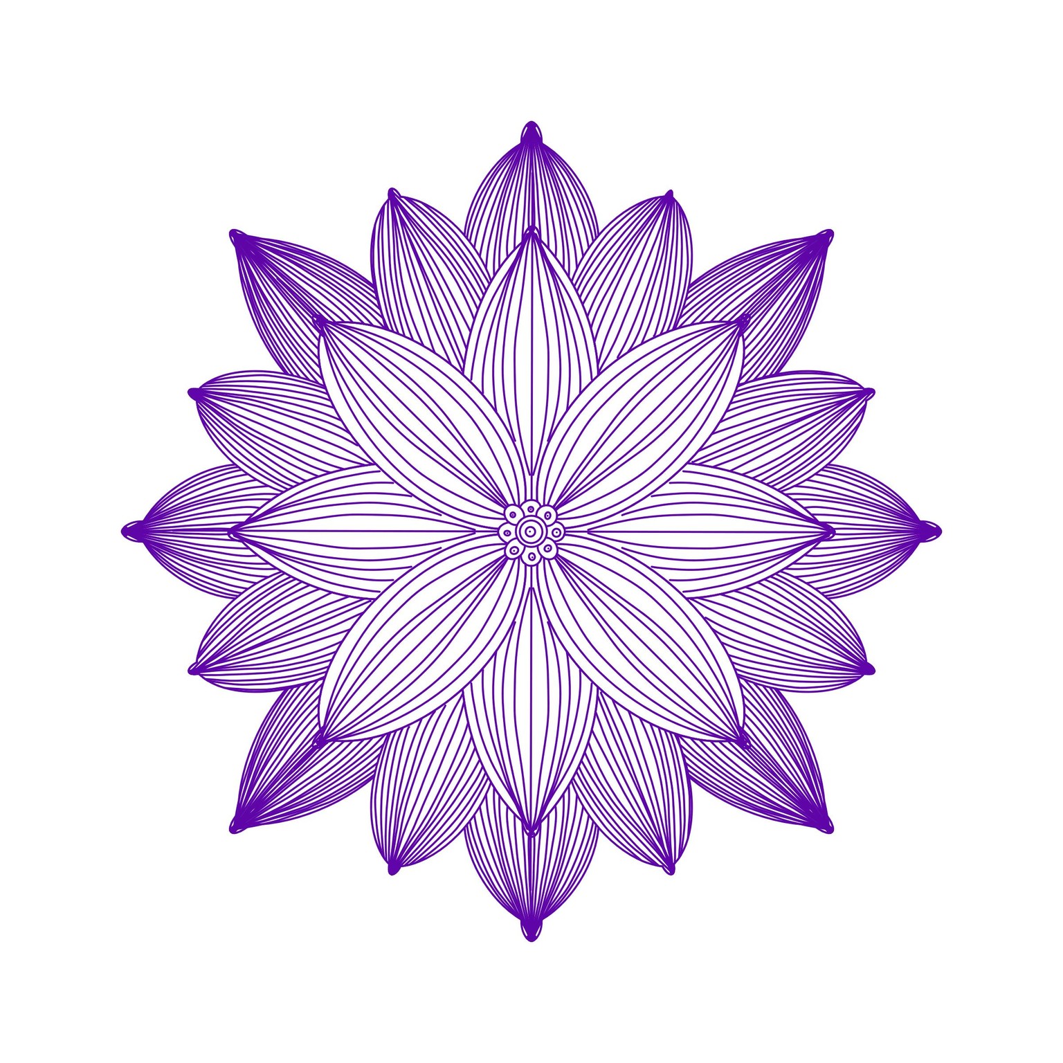 Mountains and leaves in lines - image 1 - student project