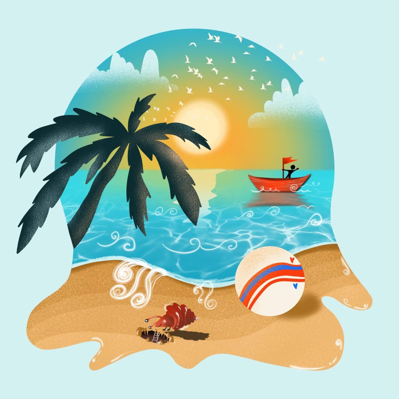 Happy beach⛱️ - image 1 - student project
