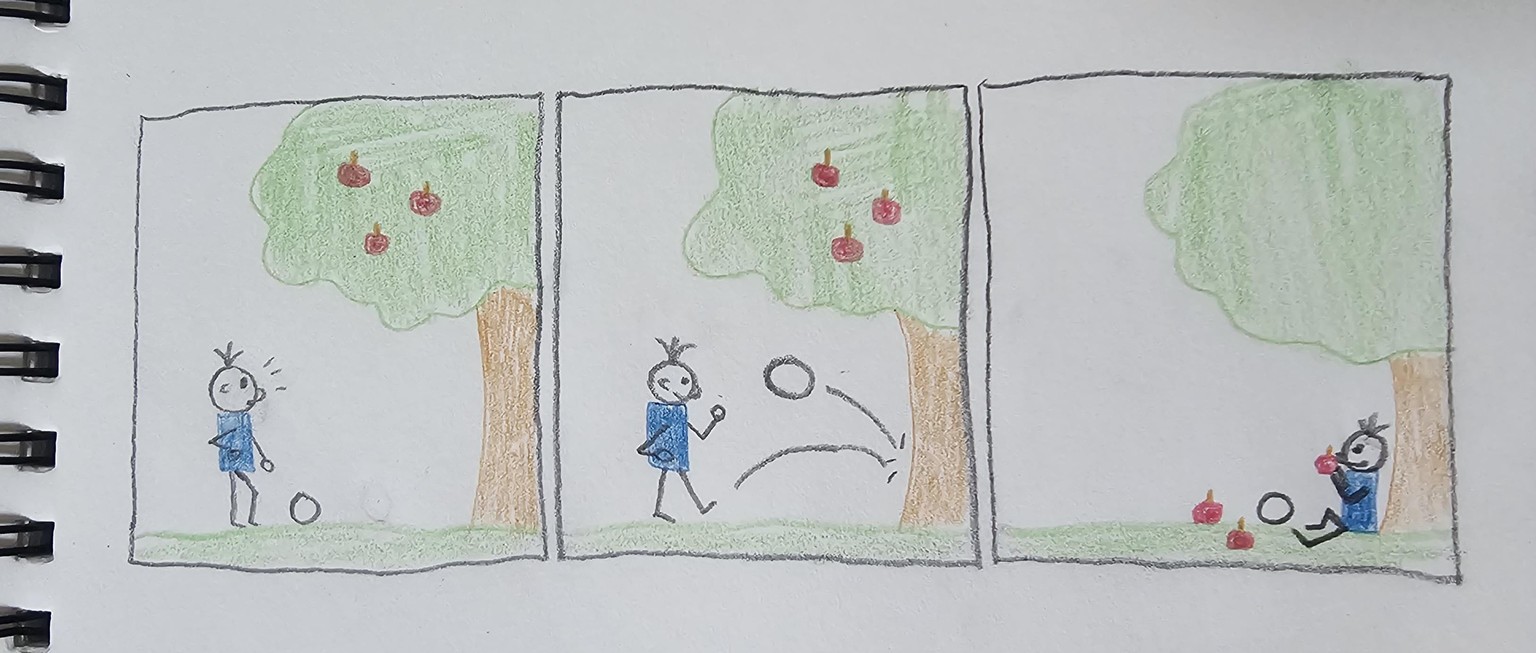 A ball and an apple tree - image 1 - student project