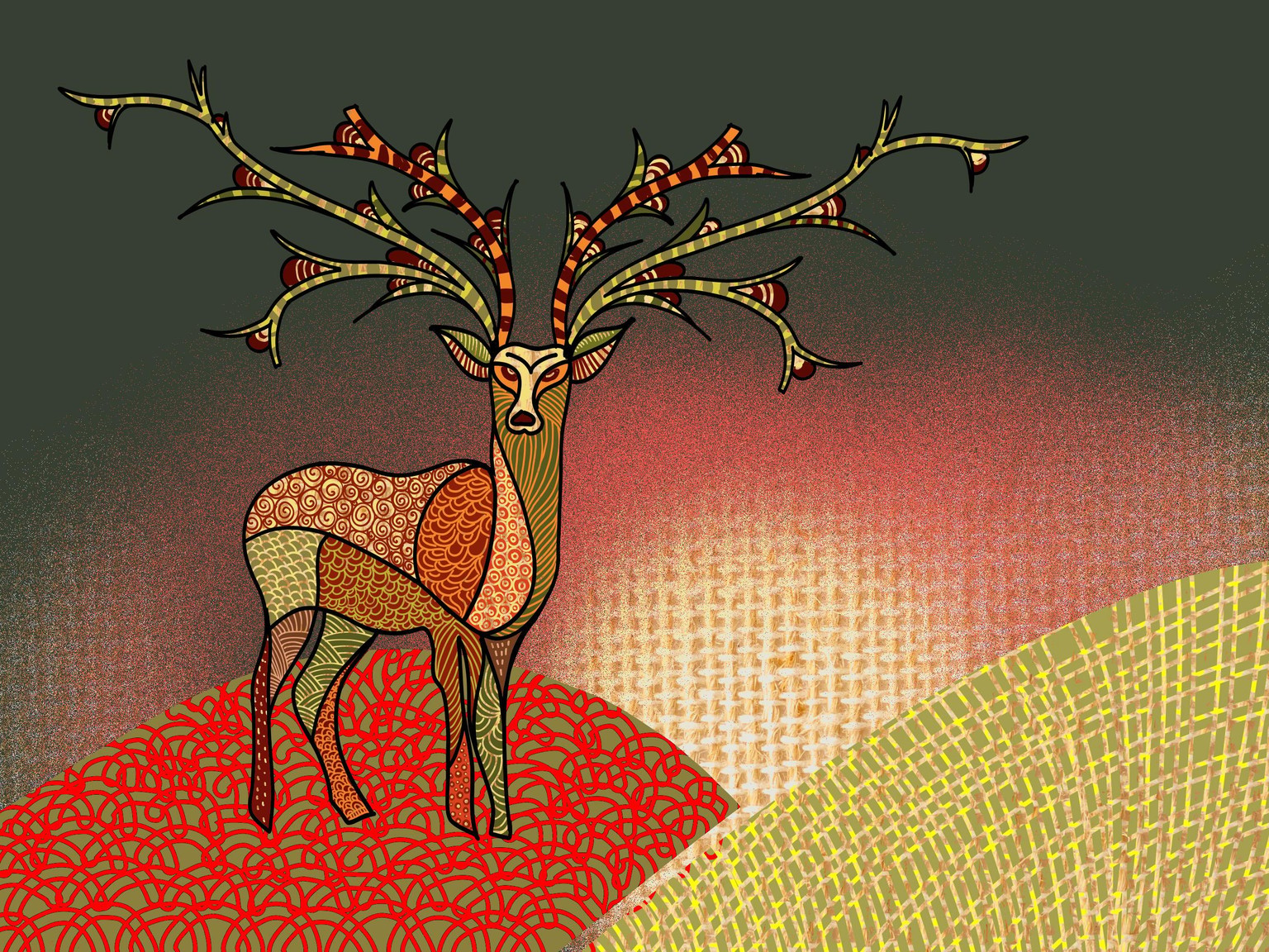 Gond art study - image 5 - student project