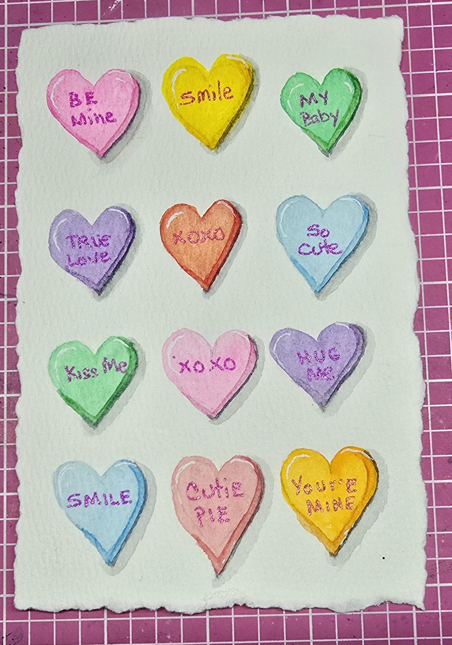 Valentine Candy Hearts - image 1 - student project