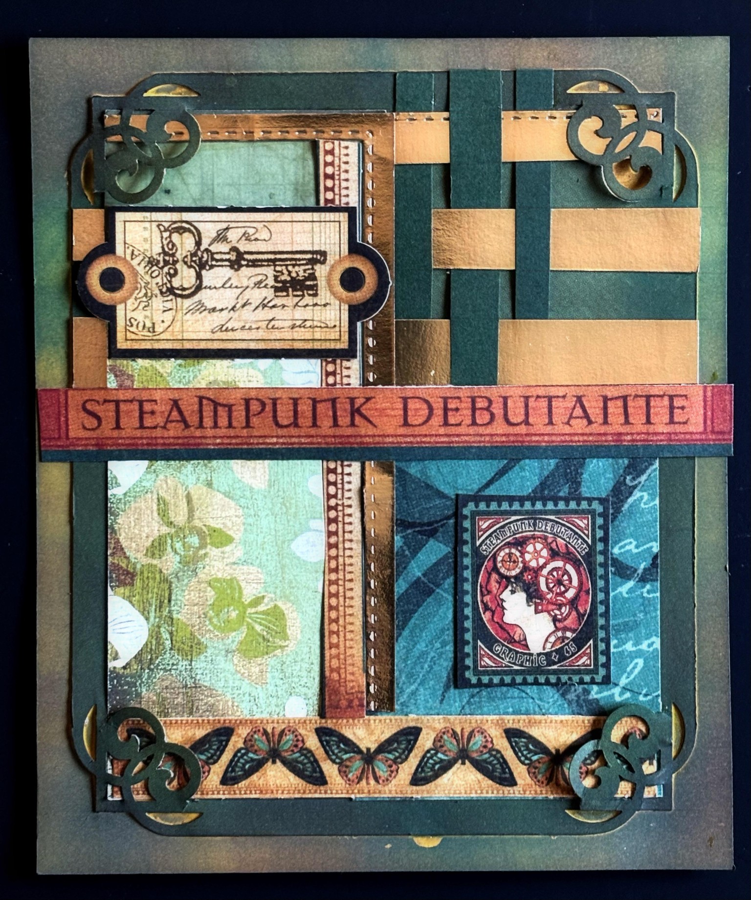 Postcard Collage with Stripes and Type - image 4 - student project