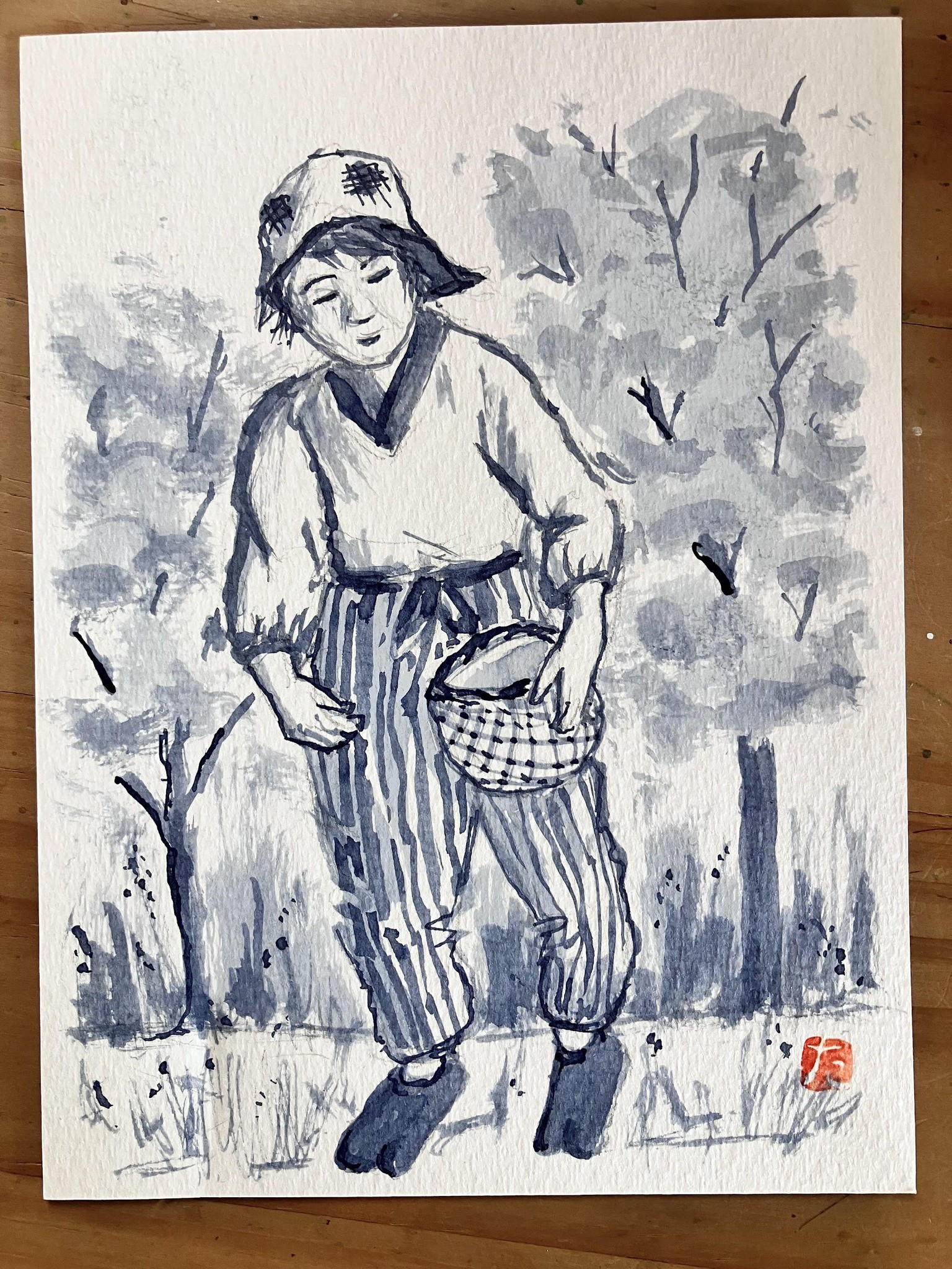 Ink Techniques with brush and nib - image 1 - student project