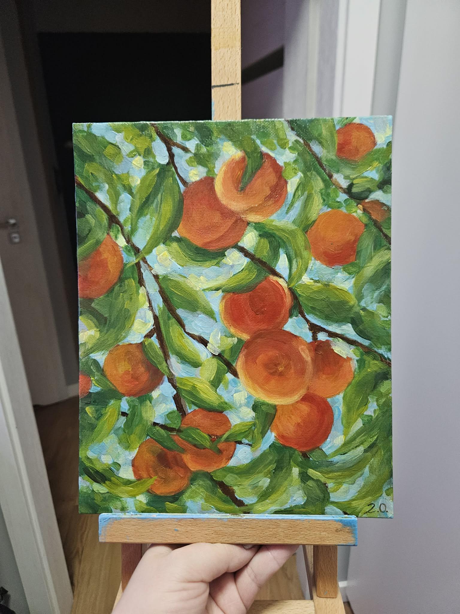Peaches and leaves - image 2 - student project