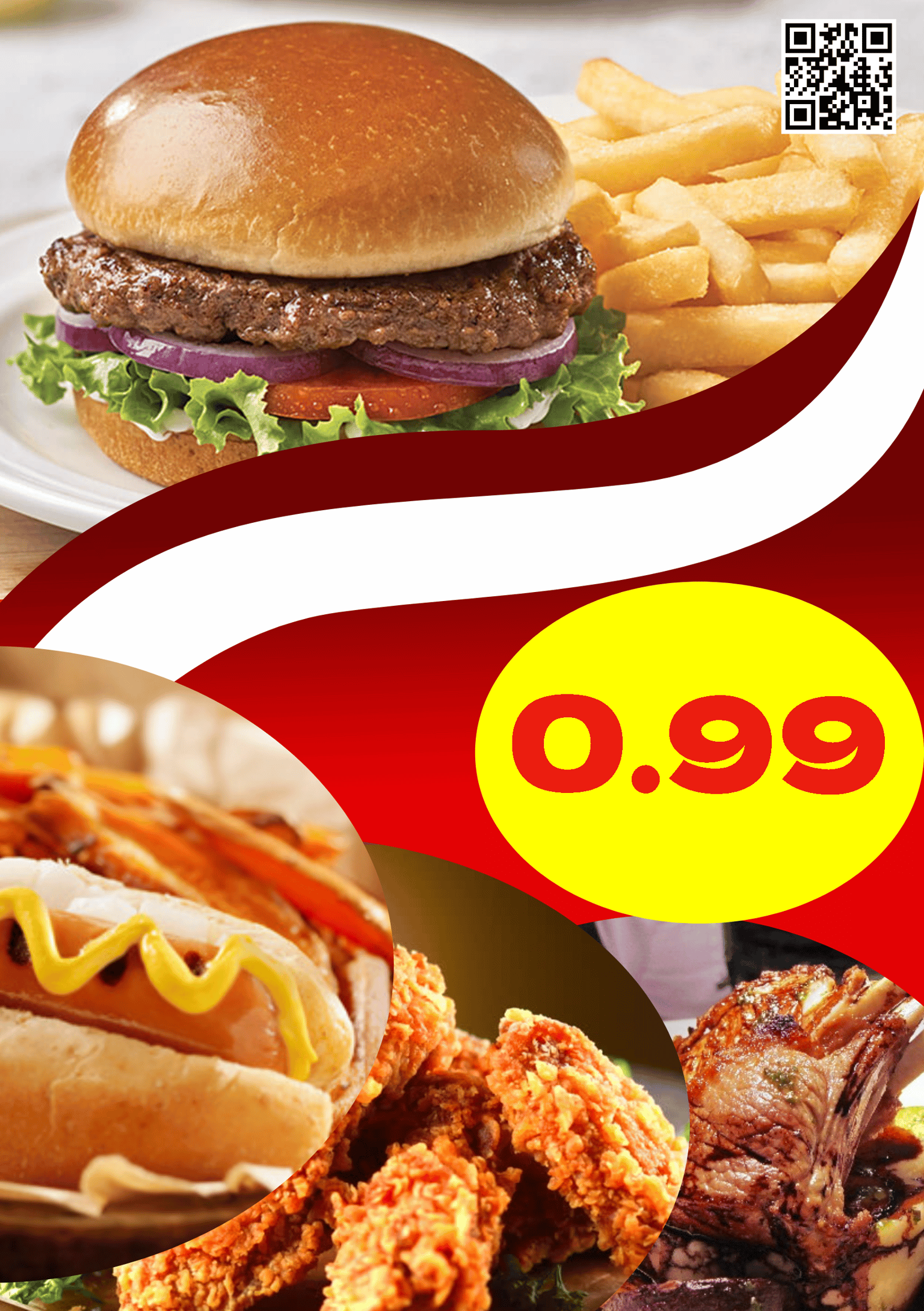 Burger poster - image 1 - student project