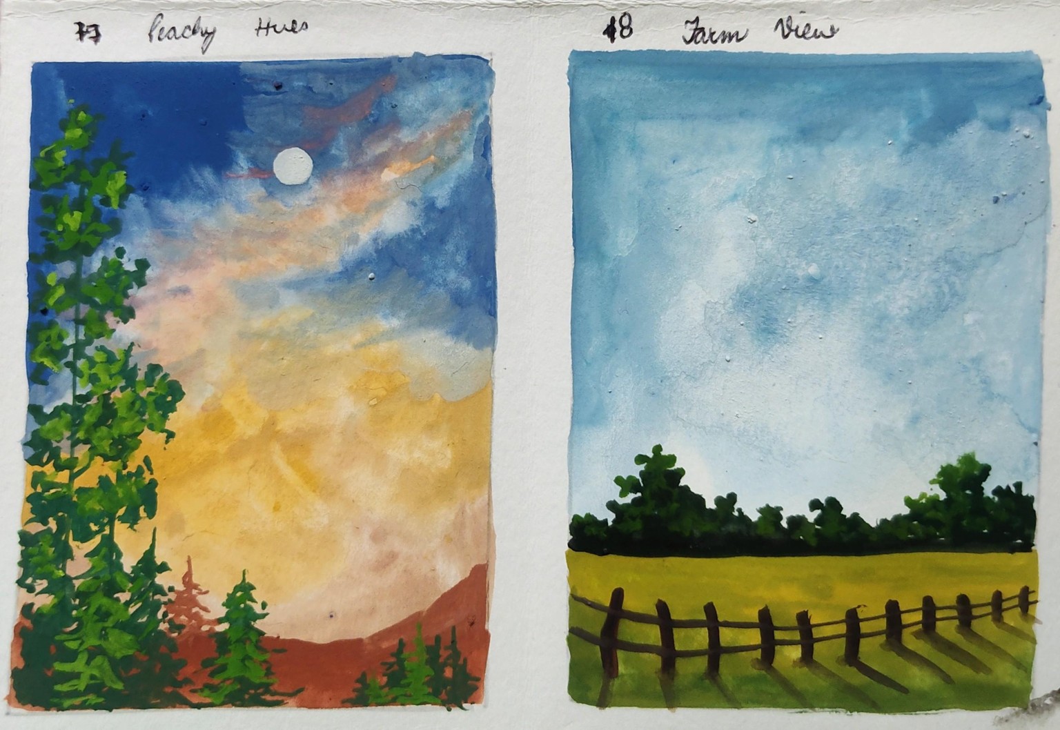 Mini gouache painting with Umashree - image 1 - student project