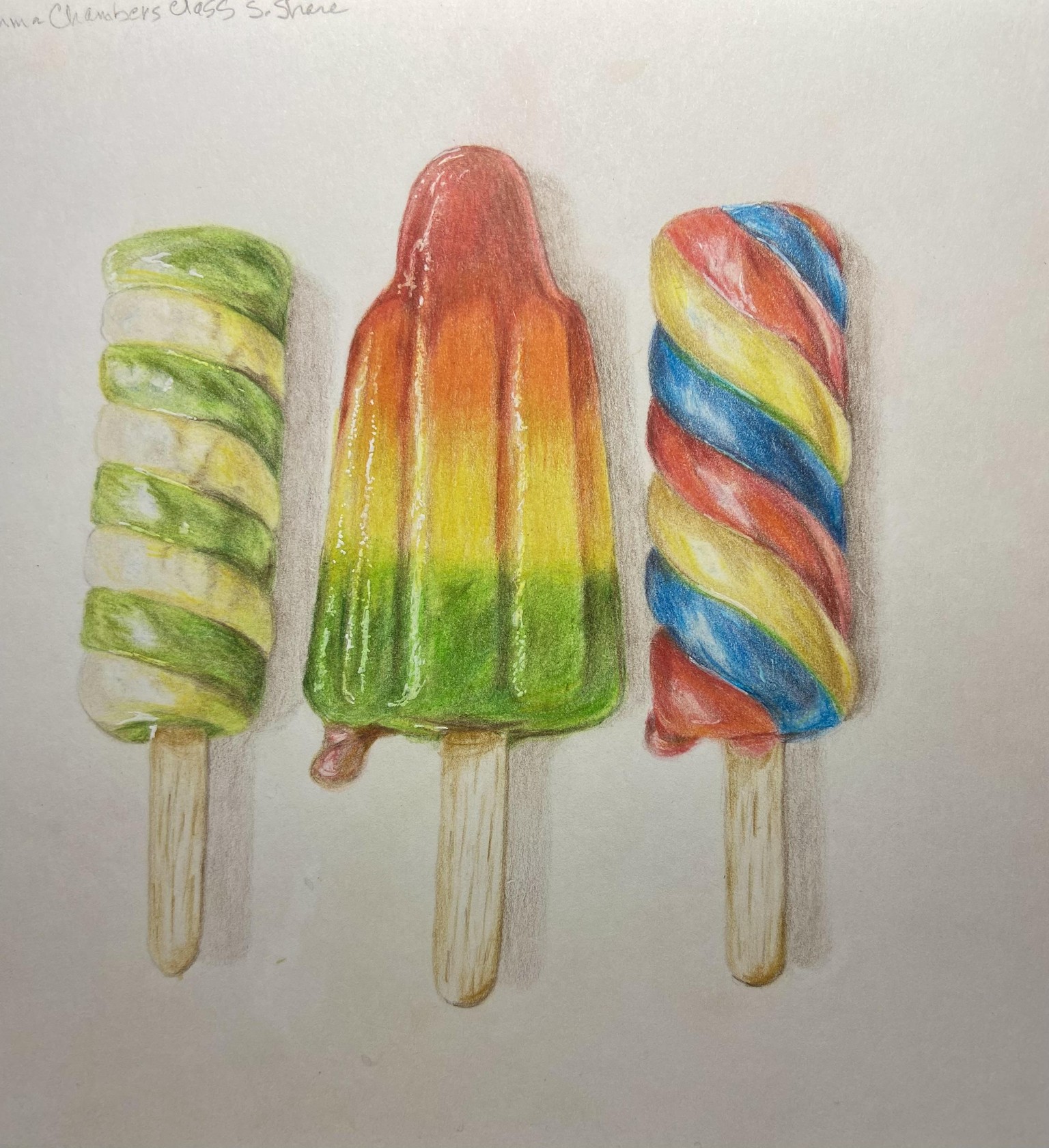 Blending poly colored pencils - image 1 - student project