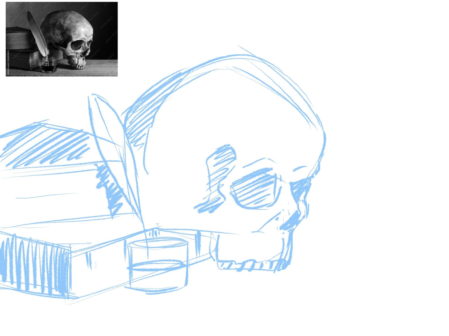 Skull Still Life - image 1 - student project
