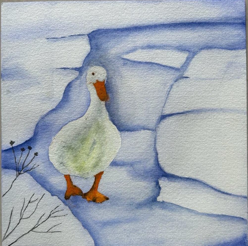 Watercolor winter moodboard - image 3 - student project