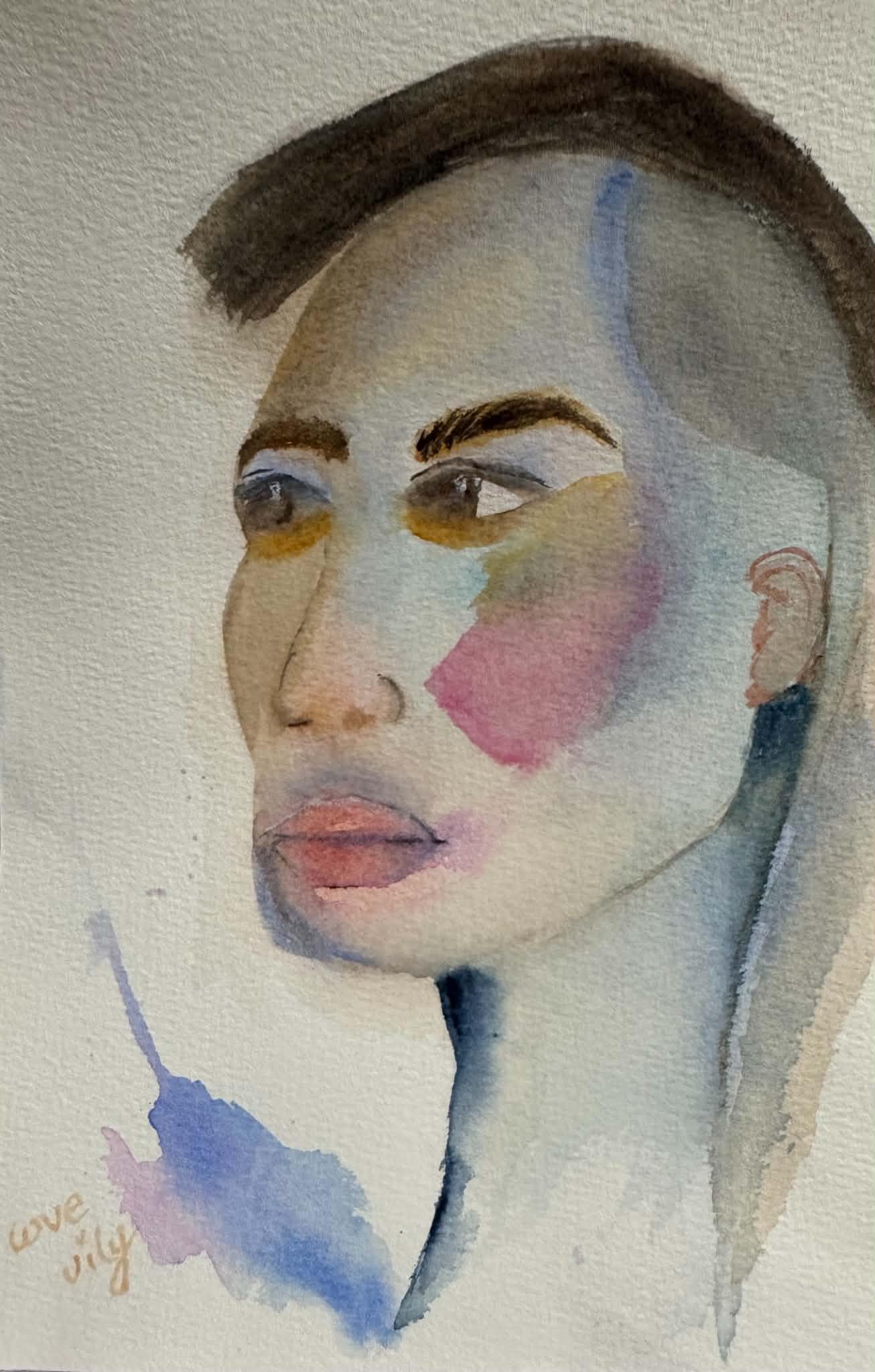 expressive watercolor portraits:embrace watercolor's flaws  discover a whole new approach - image 1 - student project