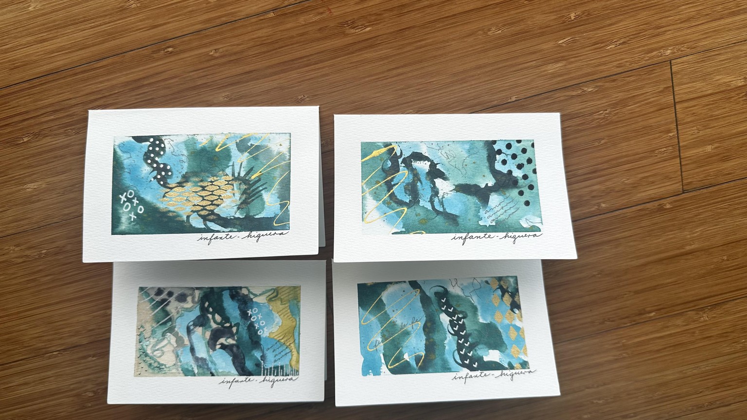Hand-Painted Custom Cards - image 2 - student project