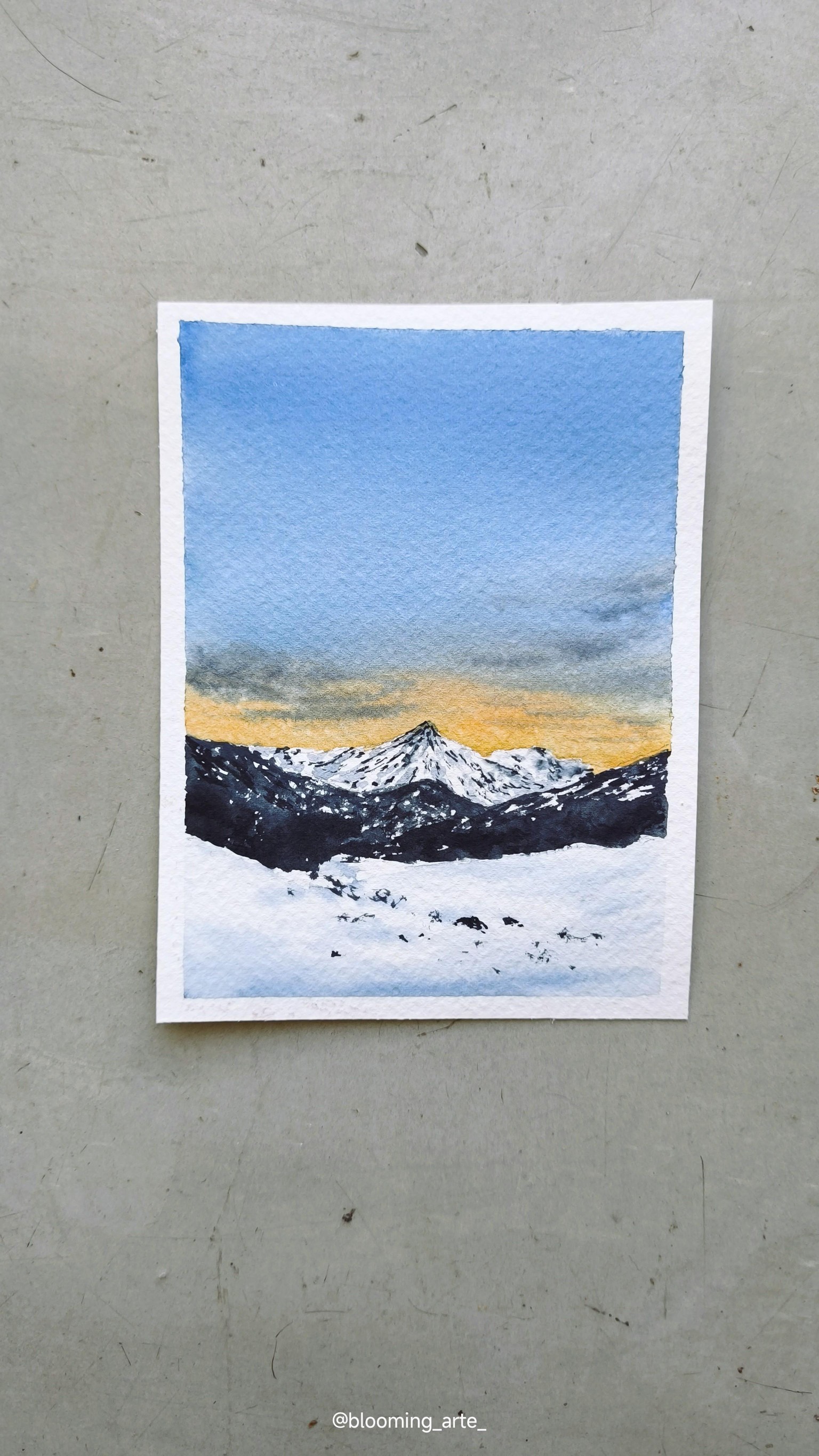Soft & Dreamy Winter Landscapes – A 10 Day Watercolor Journey - image 6 - student project