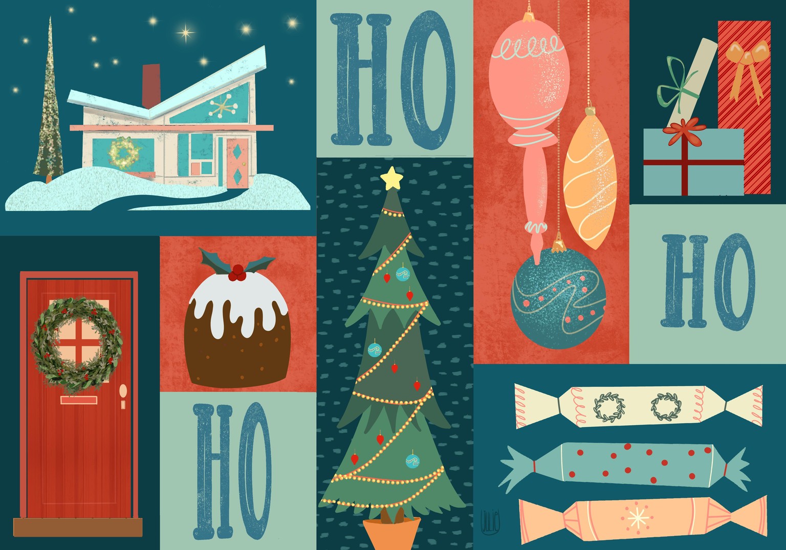 Retro Ho Ho Ho - image 1 - student project