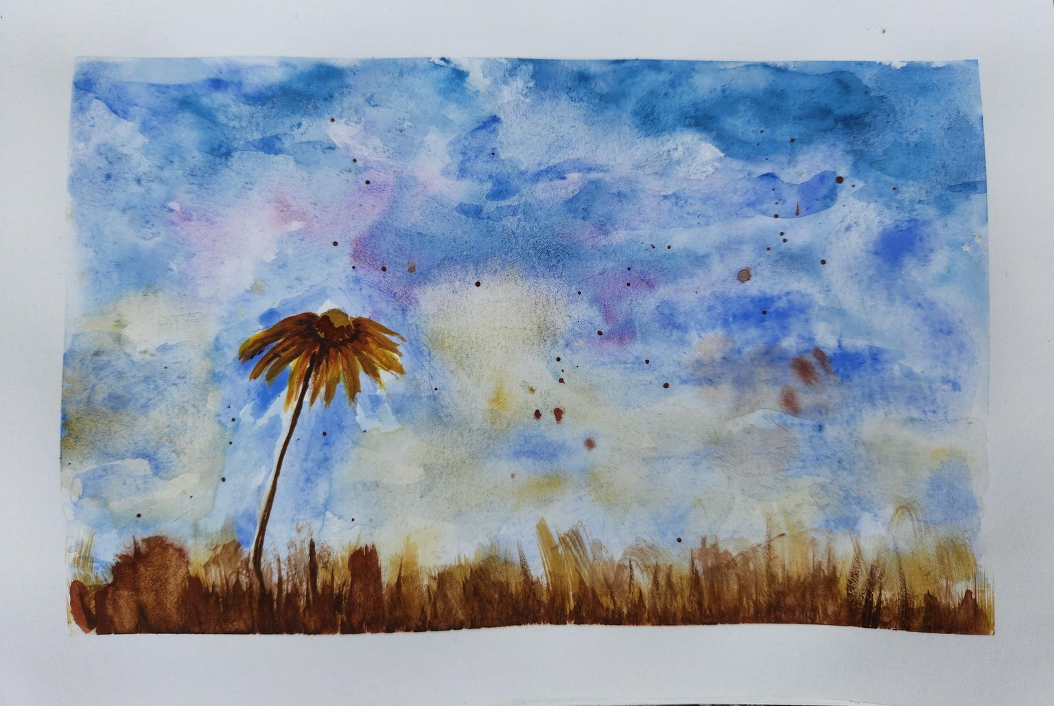 Loose Watercolor Landscape - #'s 3 & 4 - image 4 - student project