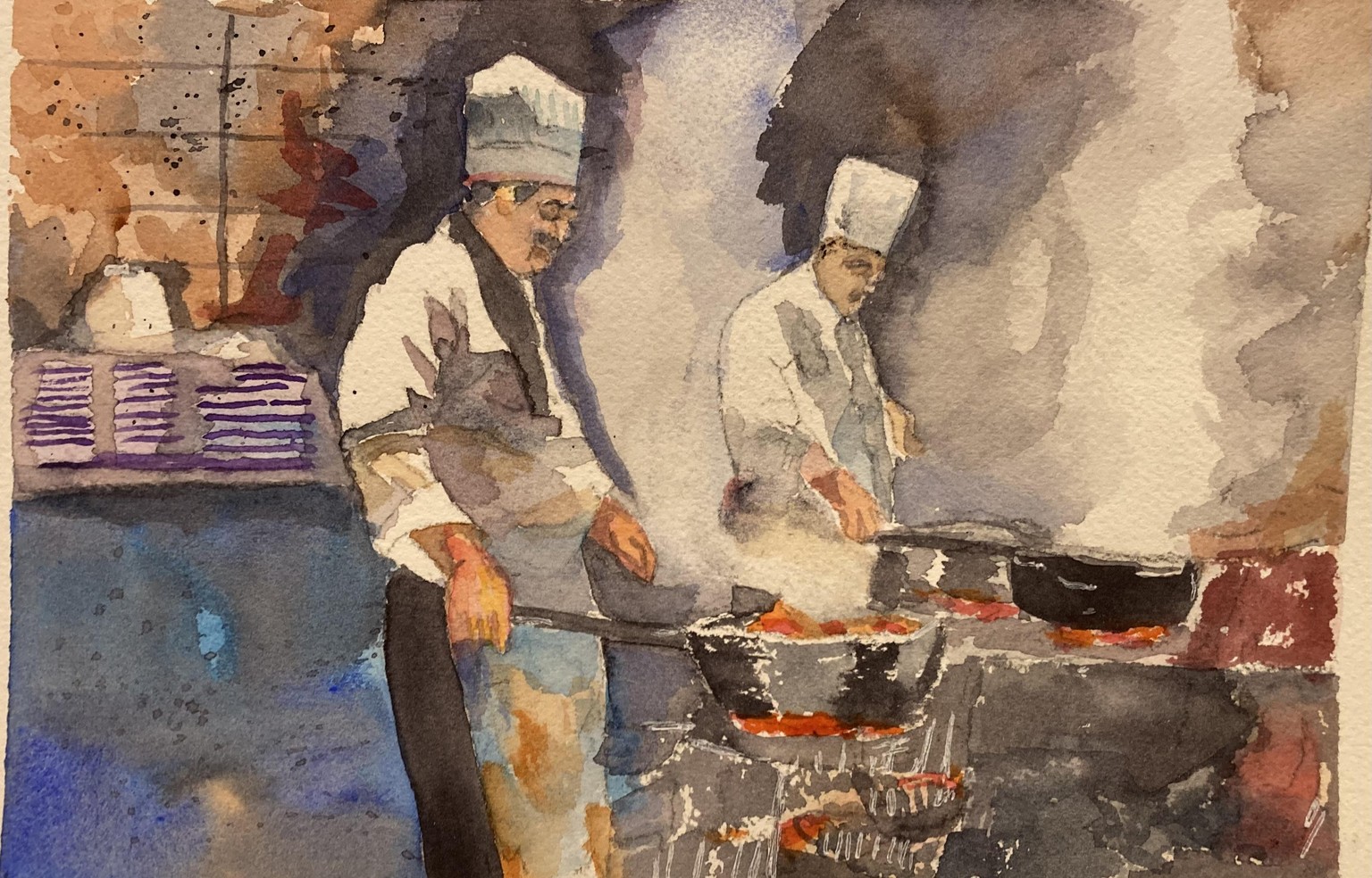 Watercolor Chefs - image 1 - student project