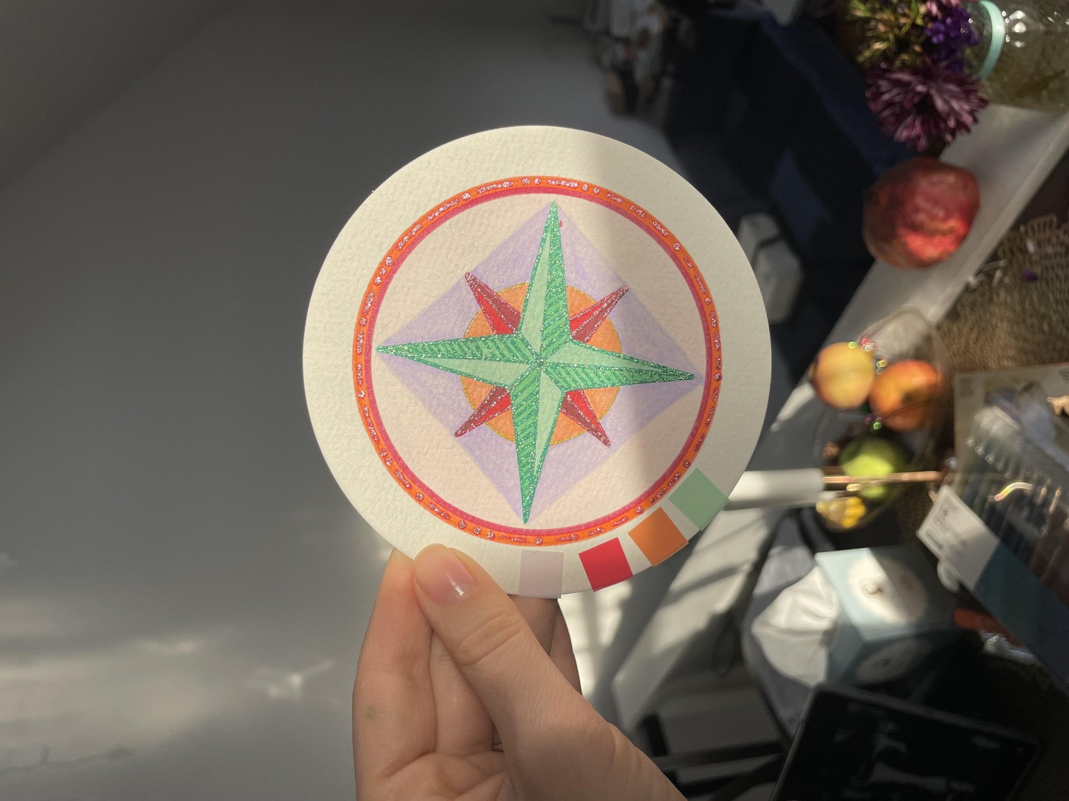 Compass drawing - image 1 - student project