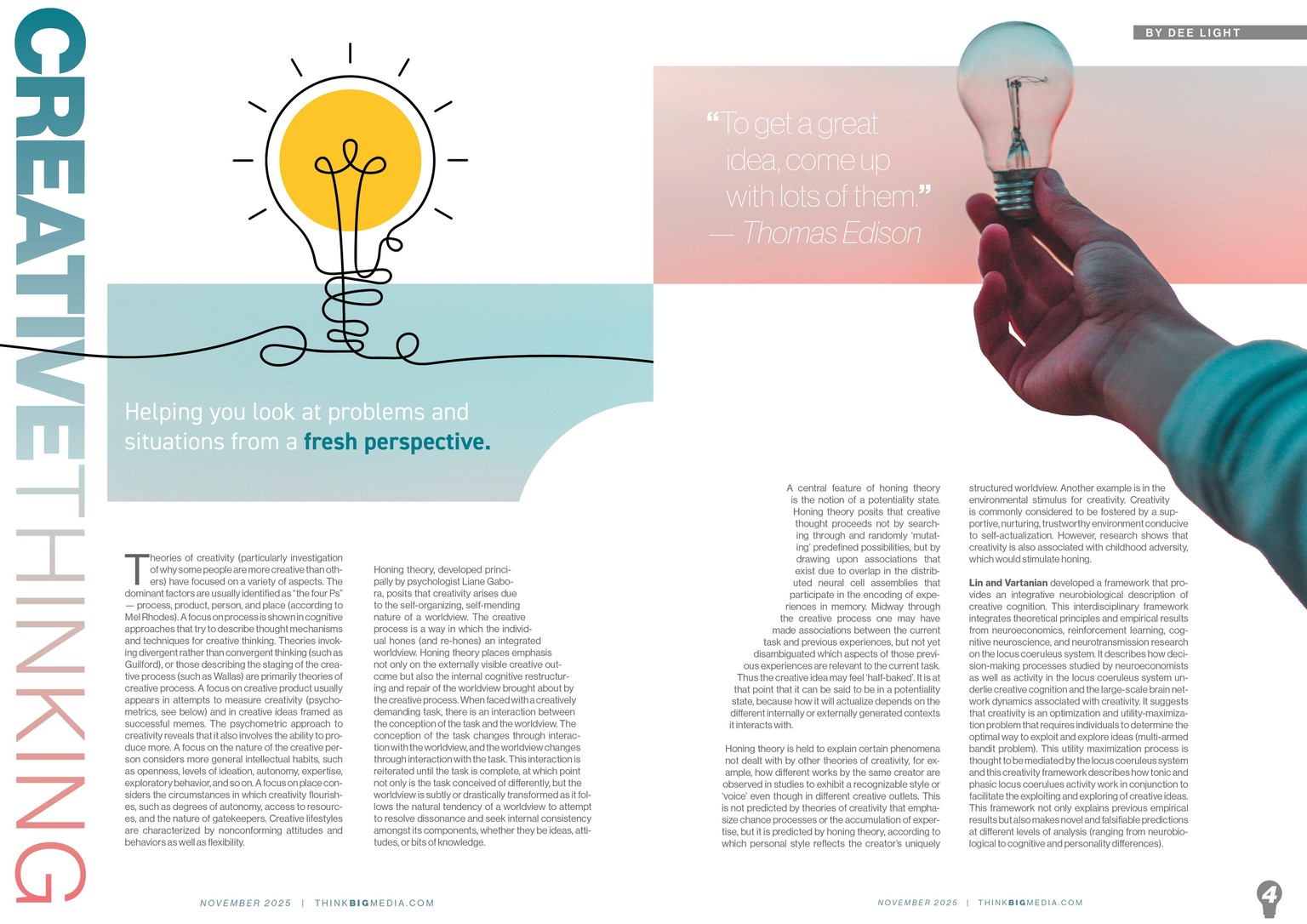 Editorial Design 11/25 - Creative Thinking - image 2 - student project