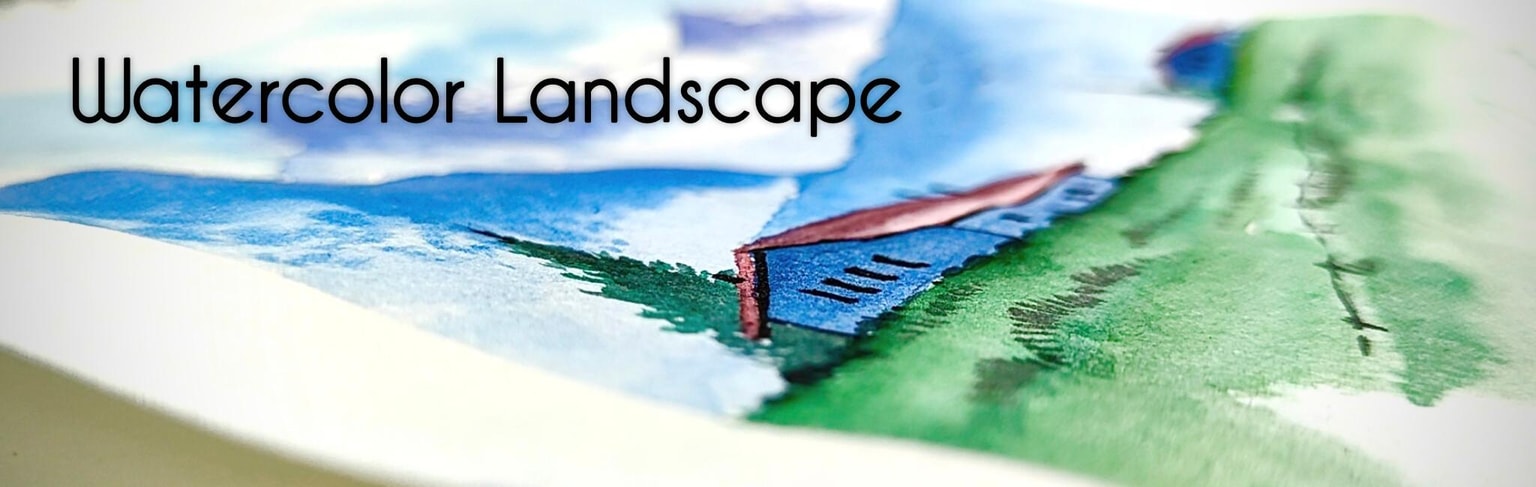 Easy Watercolor Landscape With Snowy Mountains - image 1 - student project