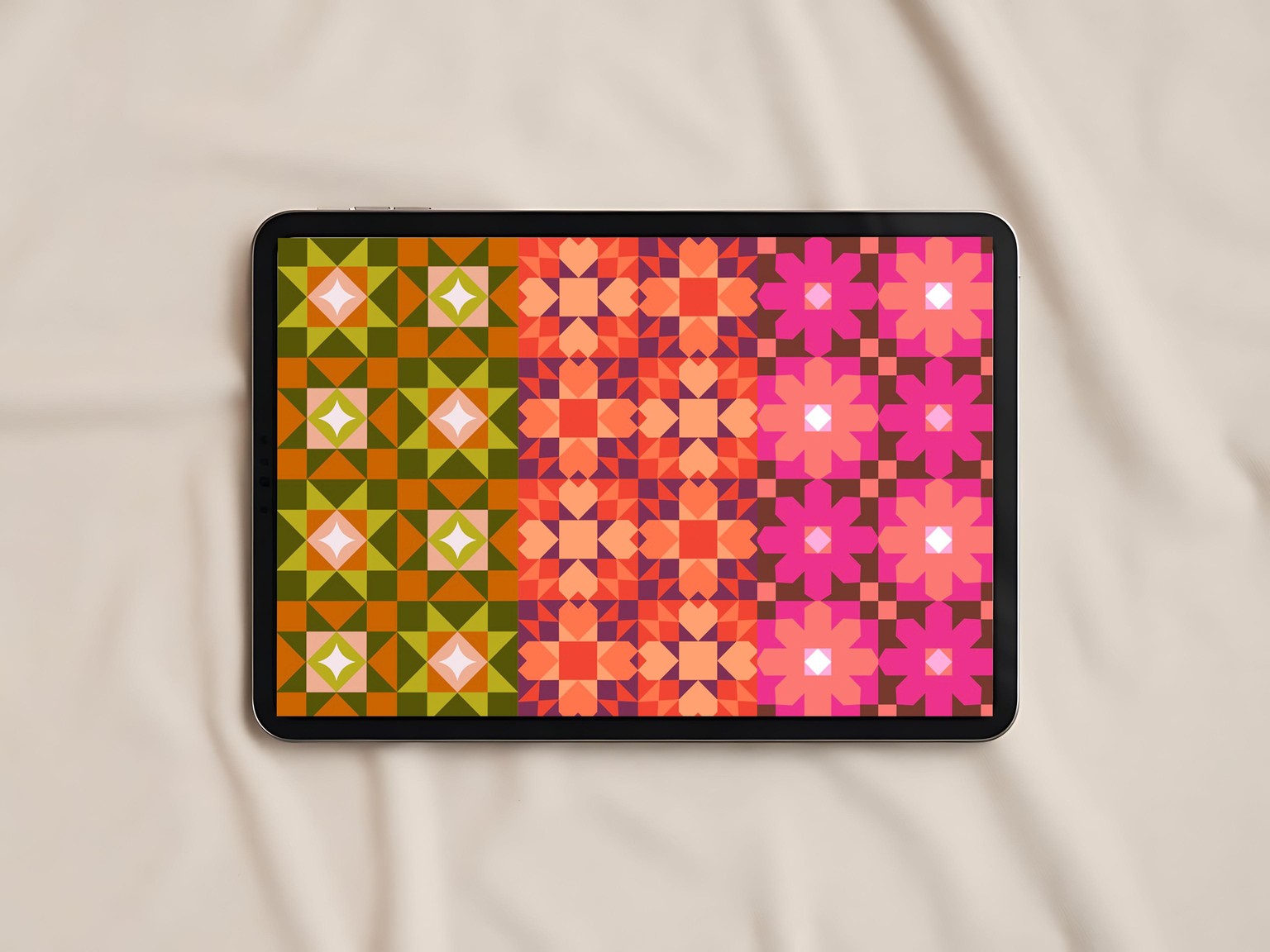 Quilt Patchwork Patterns on Procreate - image 1 - student project