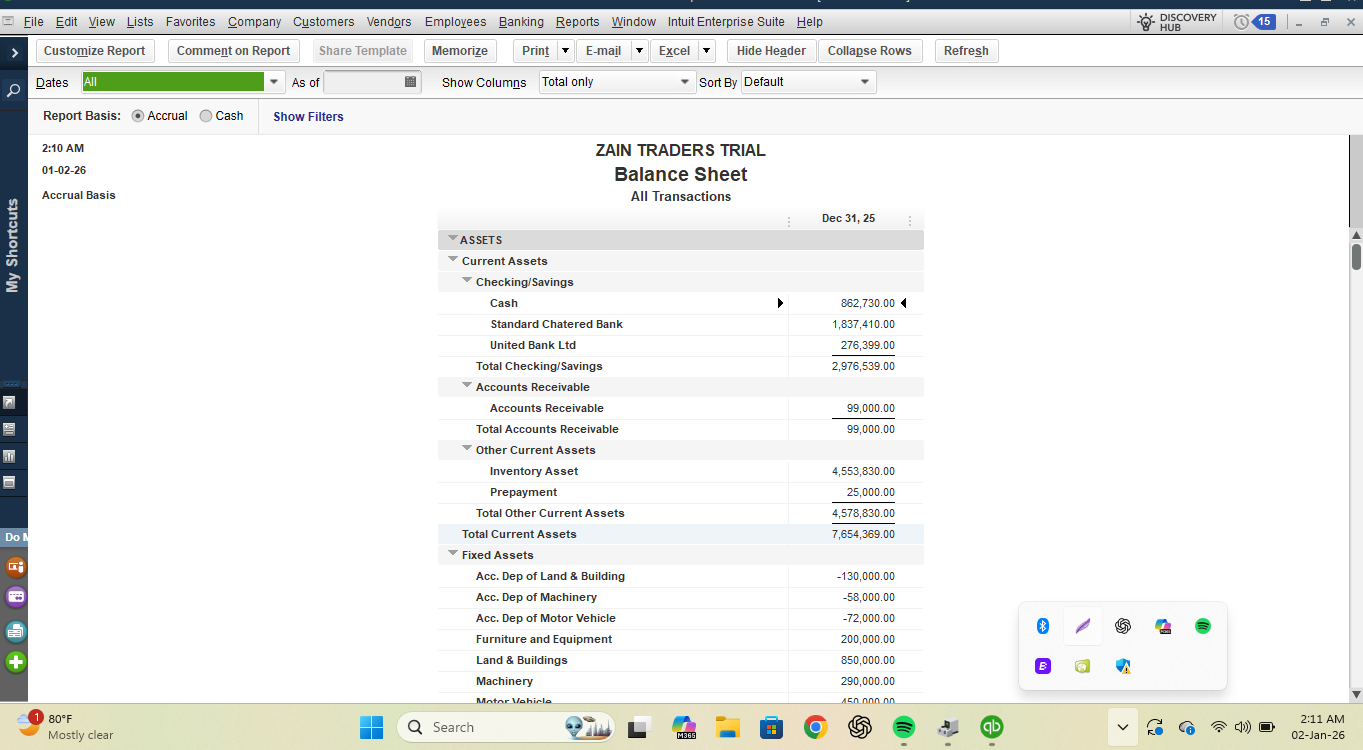 Halimatu Sadiya Abdullai's QuickBooks Project - image 6 - student project