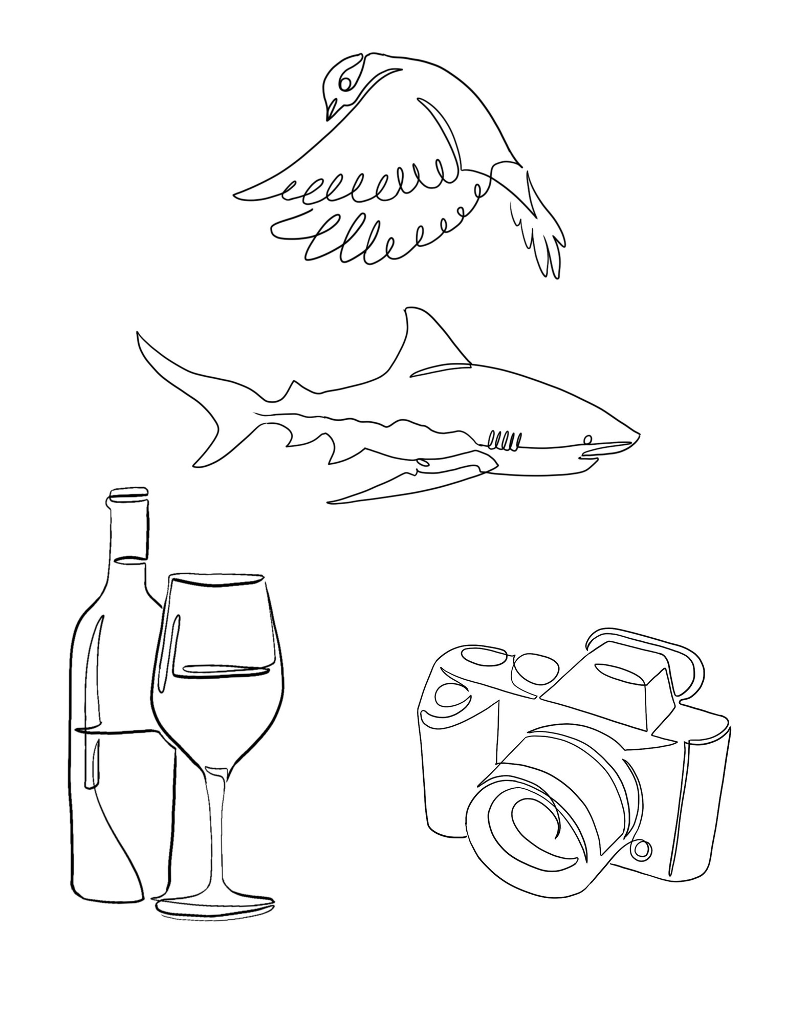 Line art and portrait project - image 1 - student project