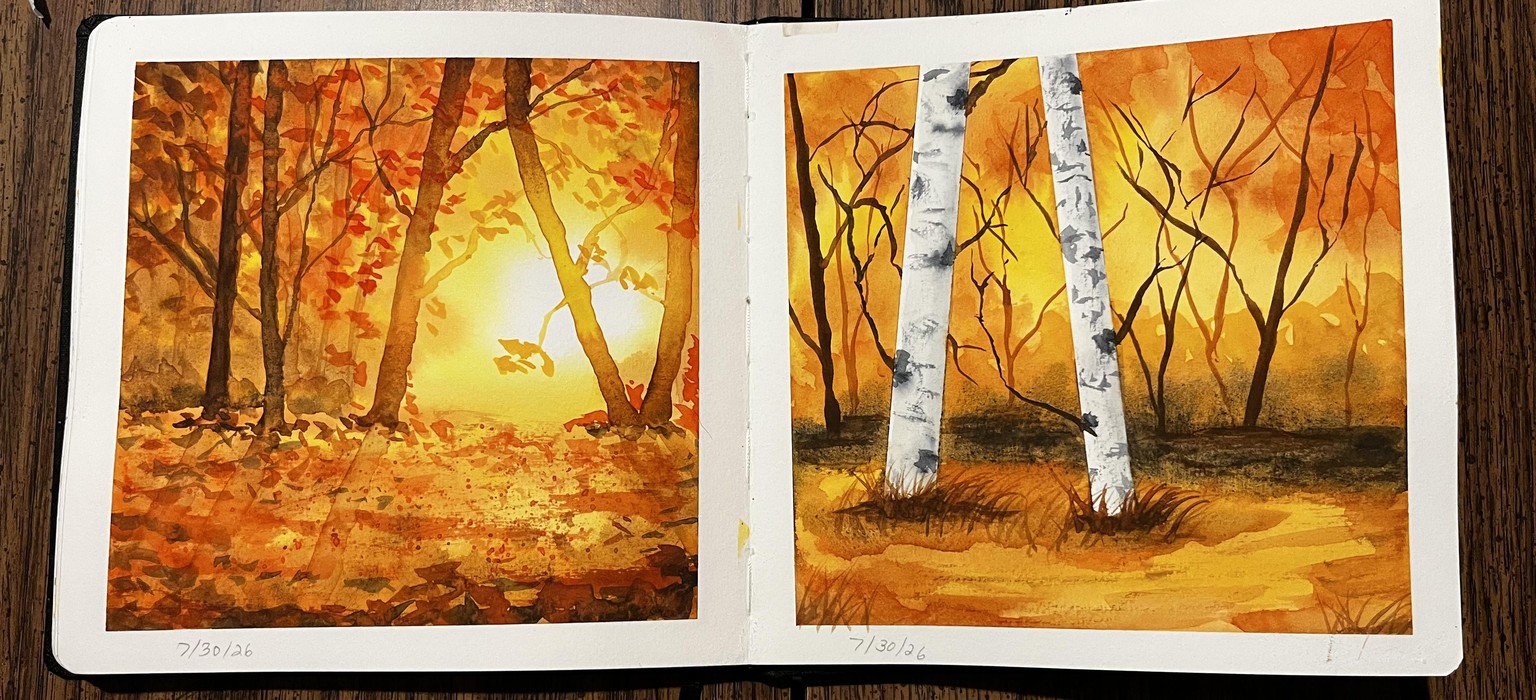 Seasons in watercolor - image 10 - student project