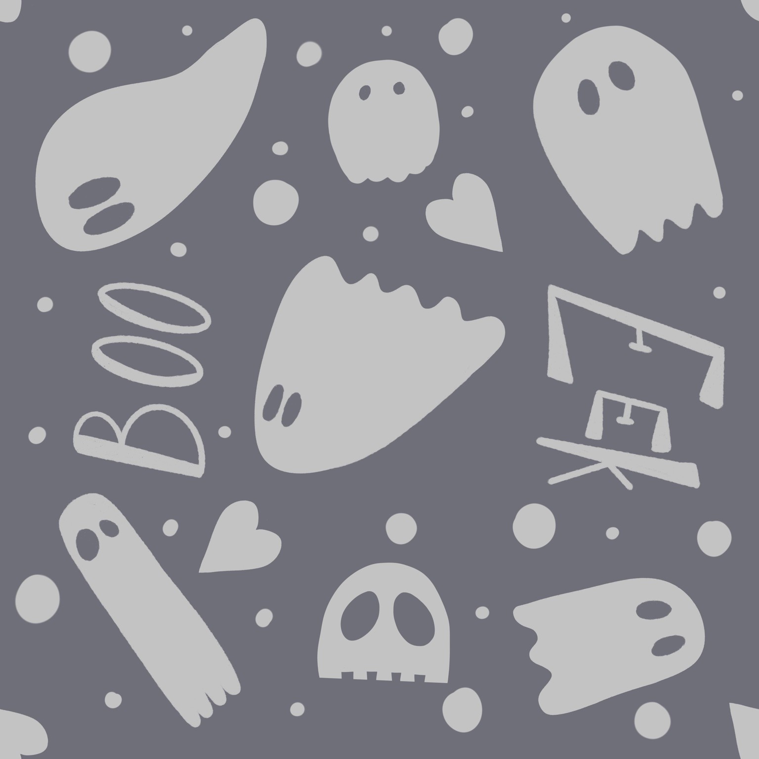 Ghostly repeat pattern - image 1 - student project