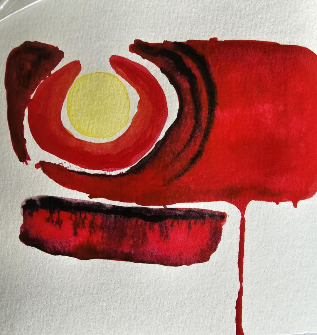 Watercolours inspired by Georgia O Keefe - image 2 - student project