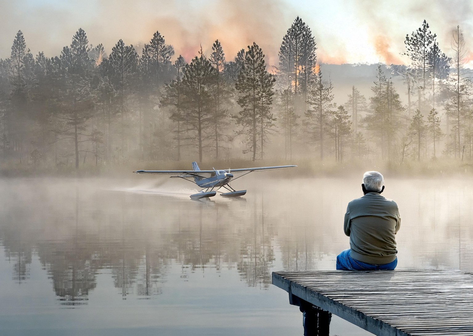 Lake on Fire - image 1 - student project