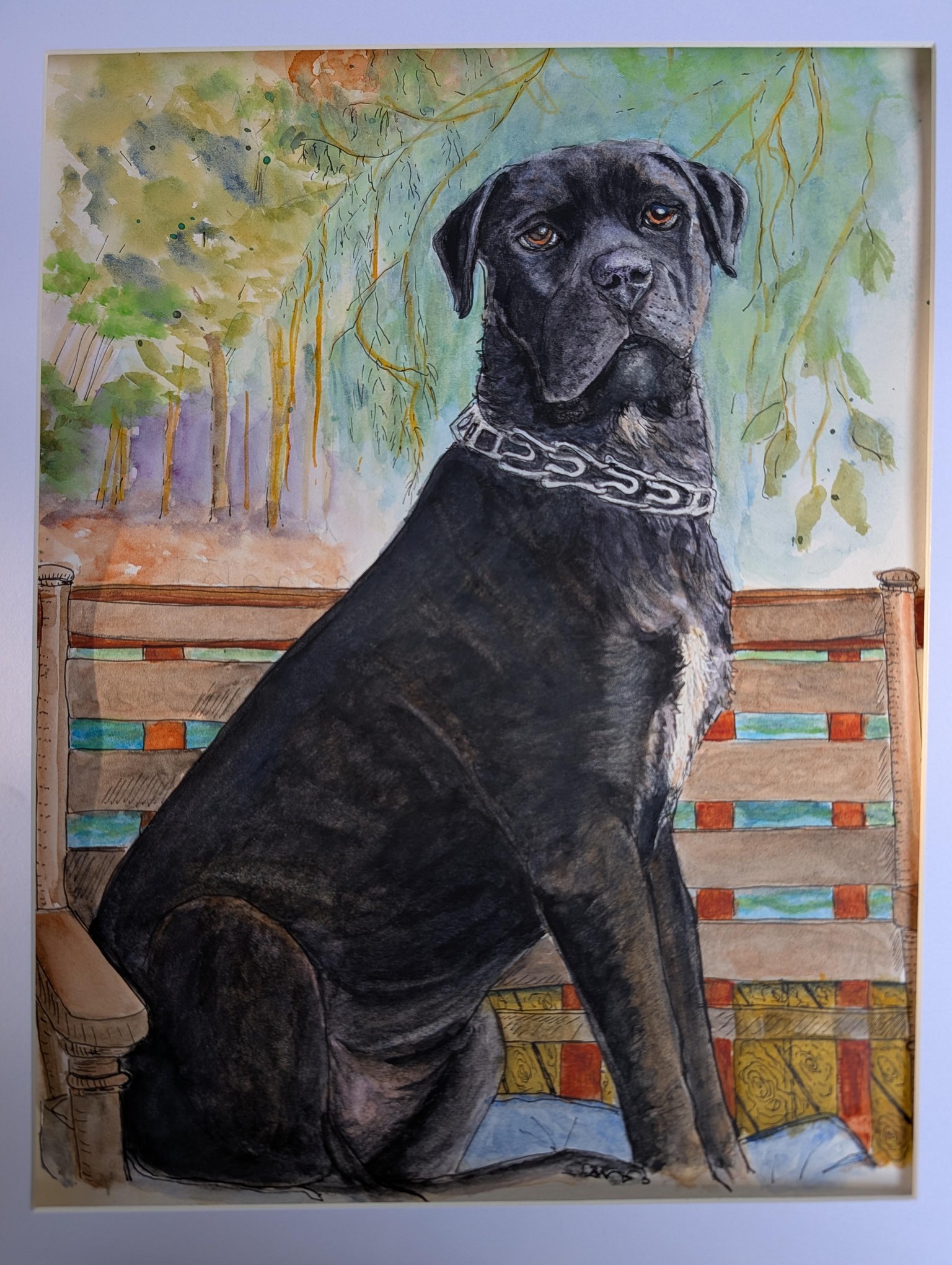 Watercolor Pet Portraits: Black Dogs with Emily - image 2 - student project