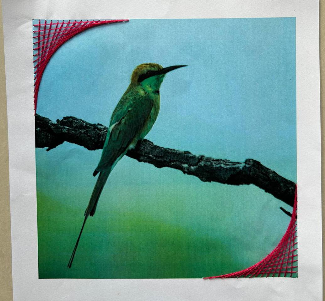 Geometric Photo Embroidery - image 2 - student project