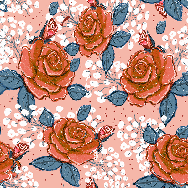 Rose and Baby's Breath Trellis. - image 4 - student project