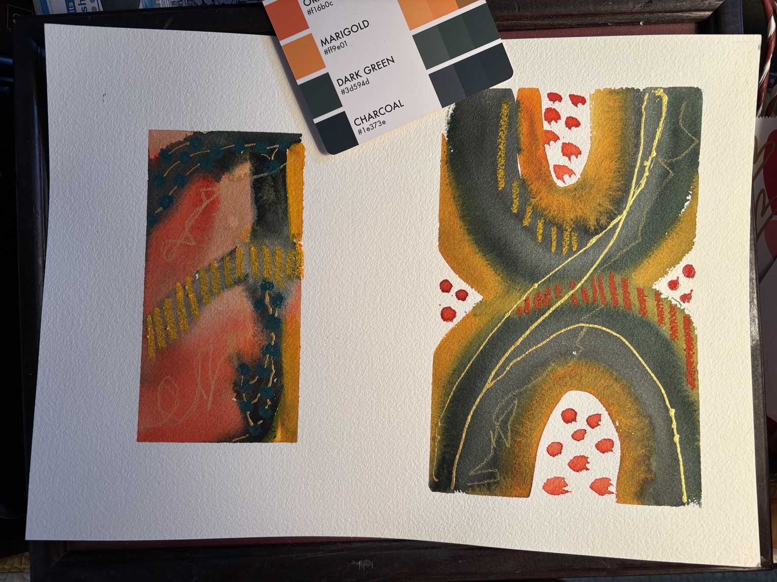I do love some abstract watercolor! - image 1 - student project