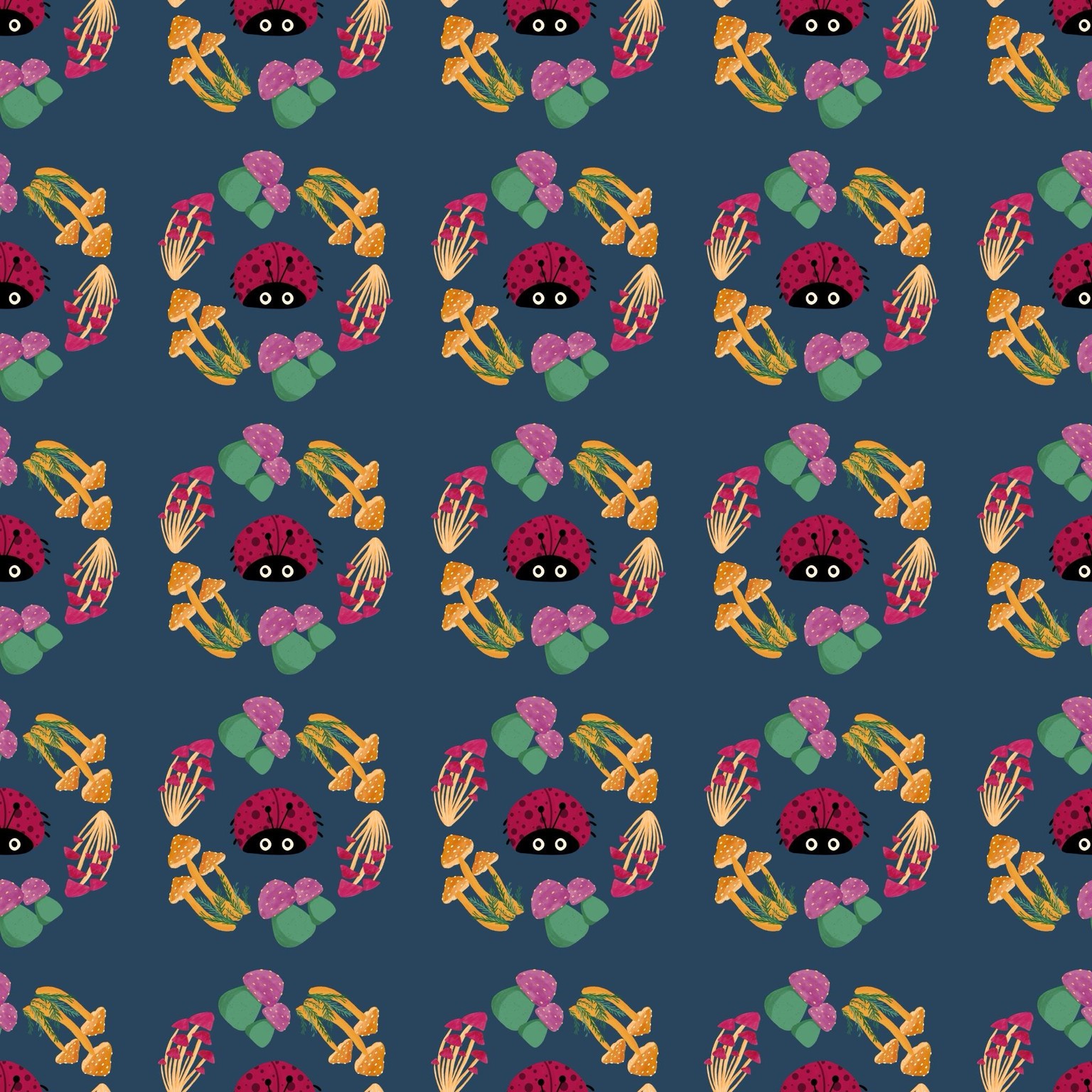 Mushroom pattern - image 3 - student project