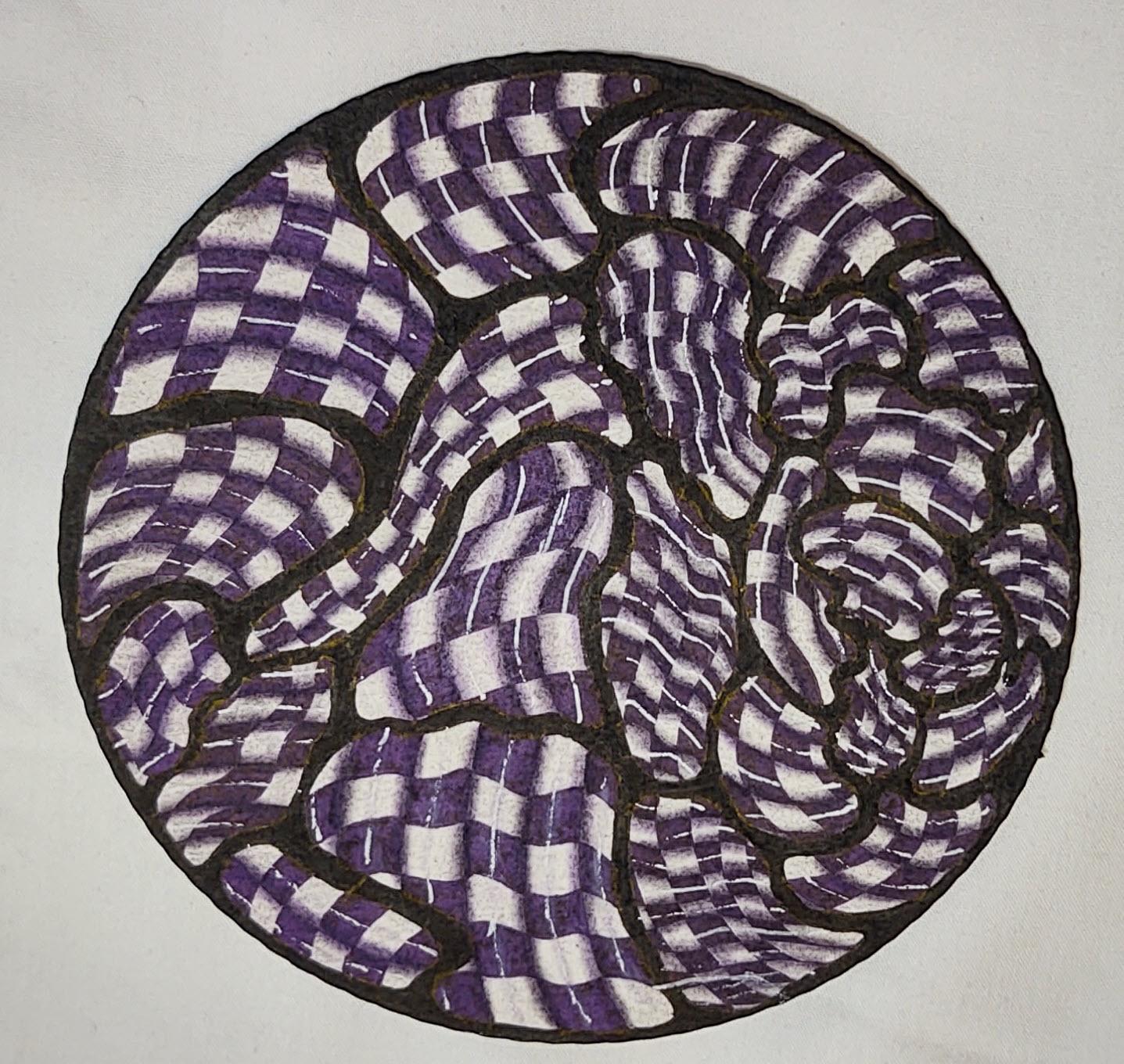 Zentangle Tiles in Color - image 2 - student project
