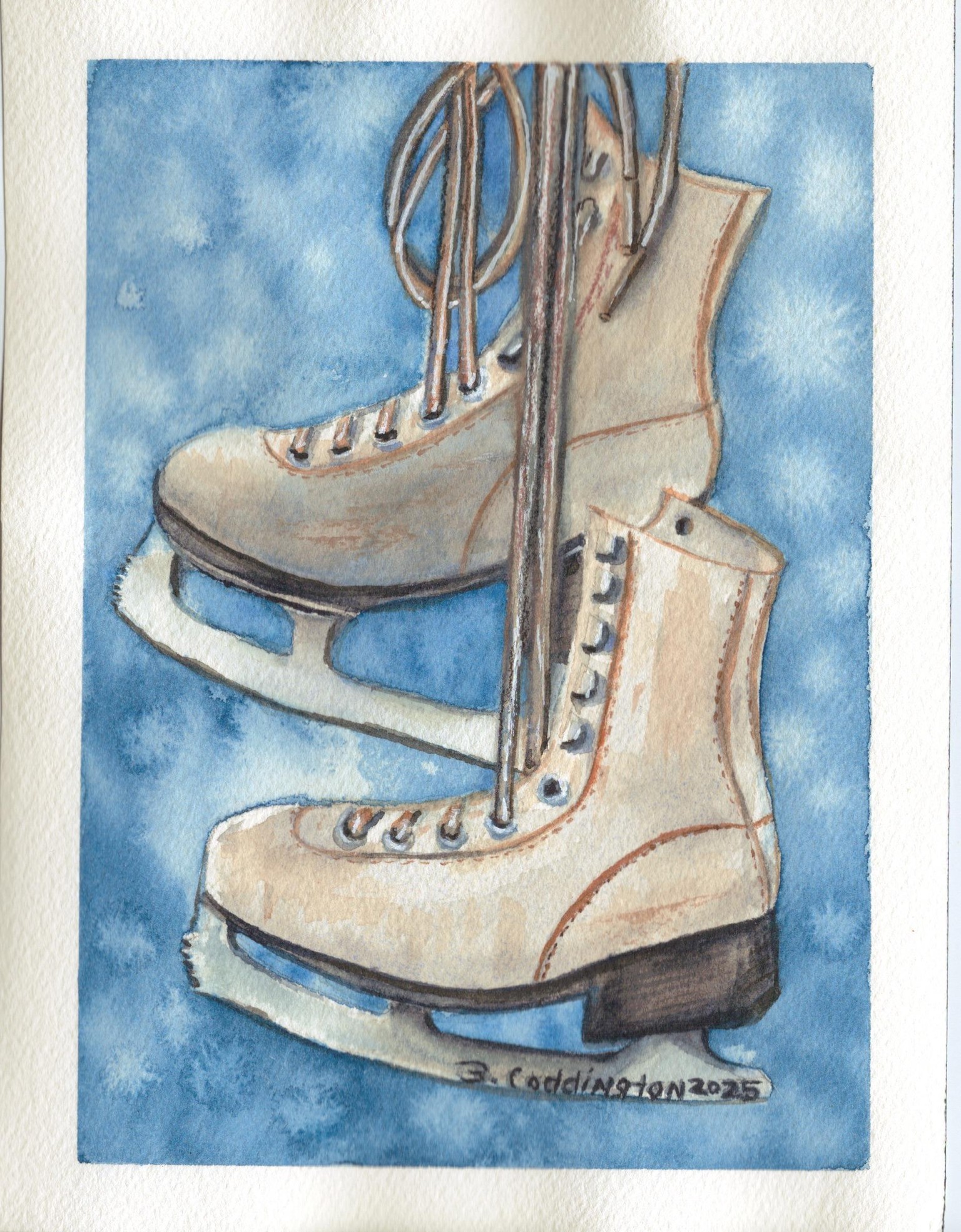 Watercolor Ice Skates - image 1 - student project