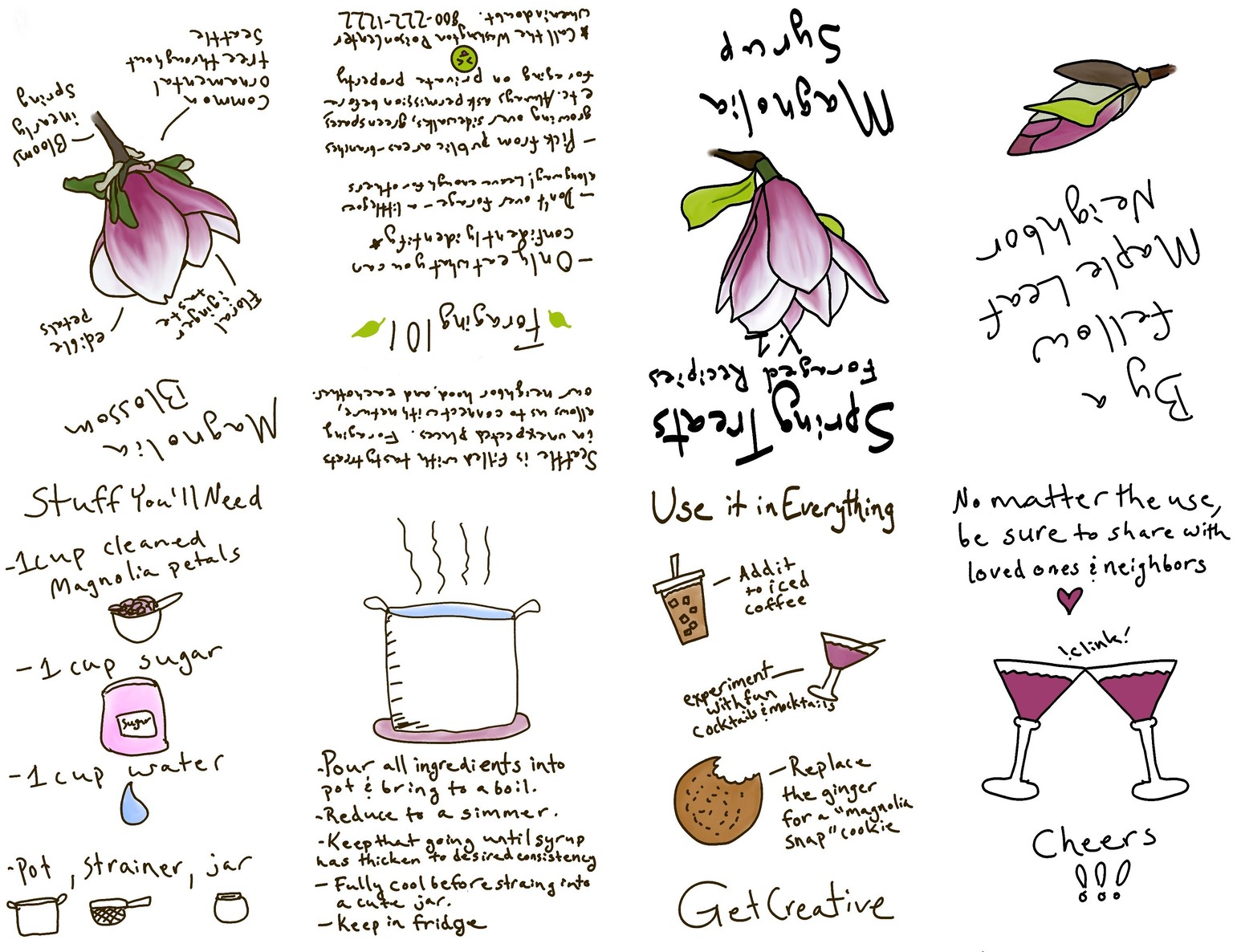 Forager zine - image 1 - student project