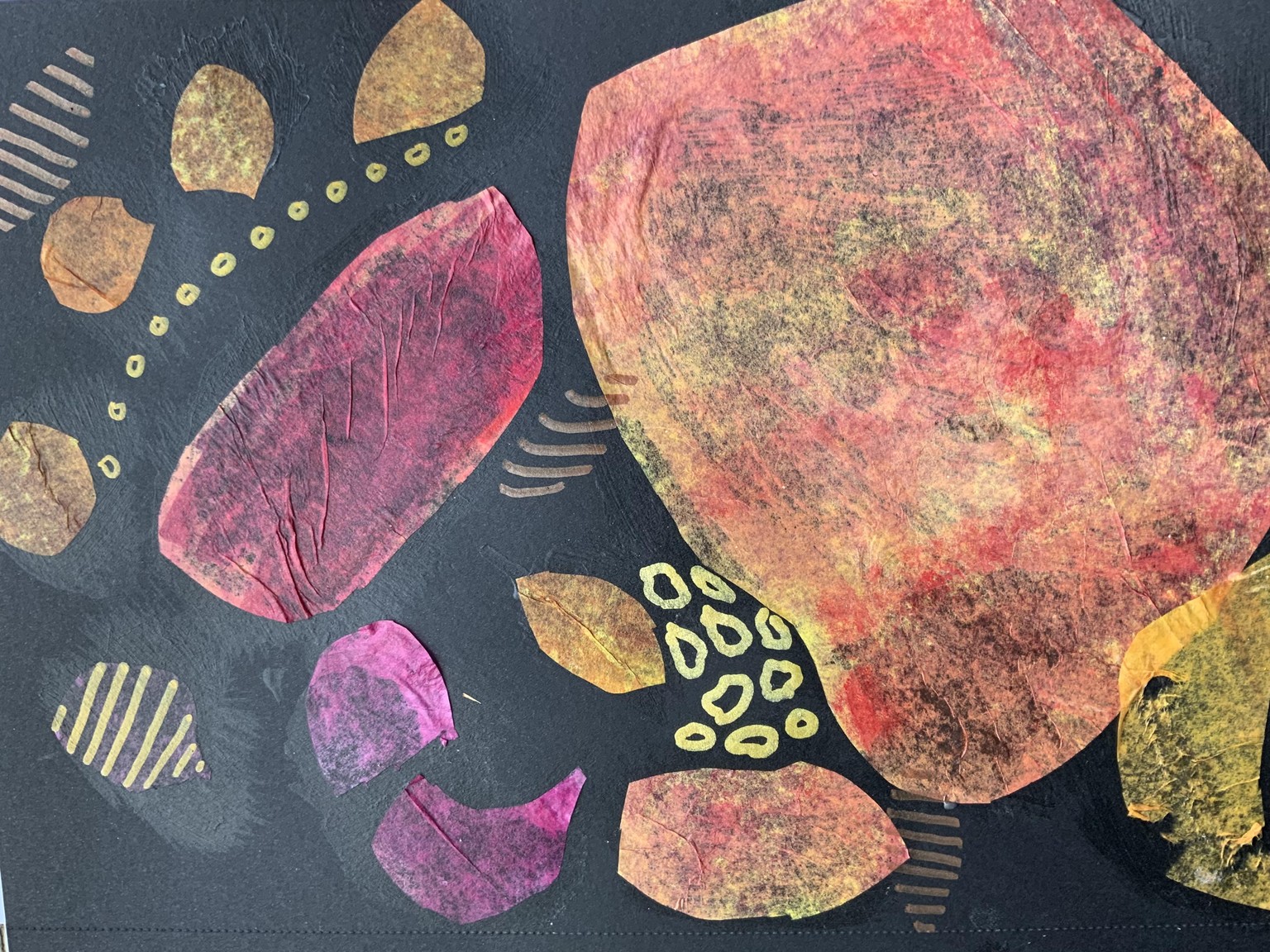Colorful pebbles and shapes - image 1 - student project