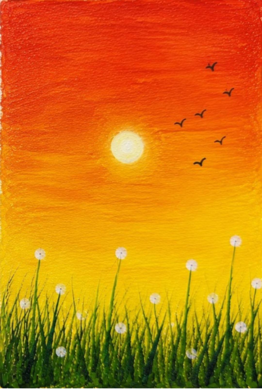 Acrylic Landscape - image 2 - student project