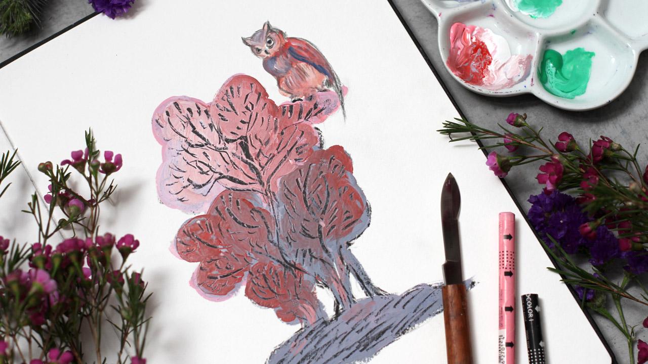 7 Days of Owls Sketchbook Challenge - image 6 - student project