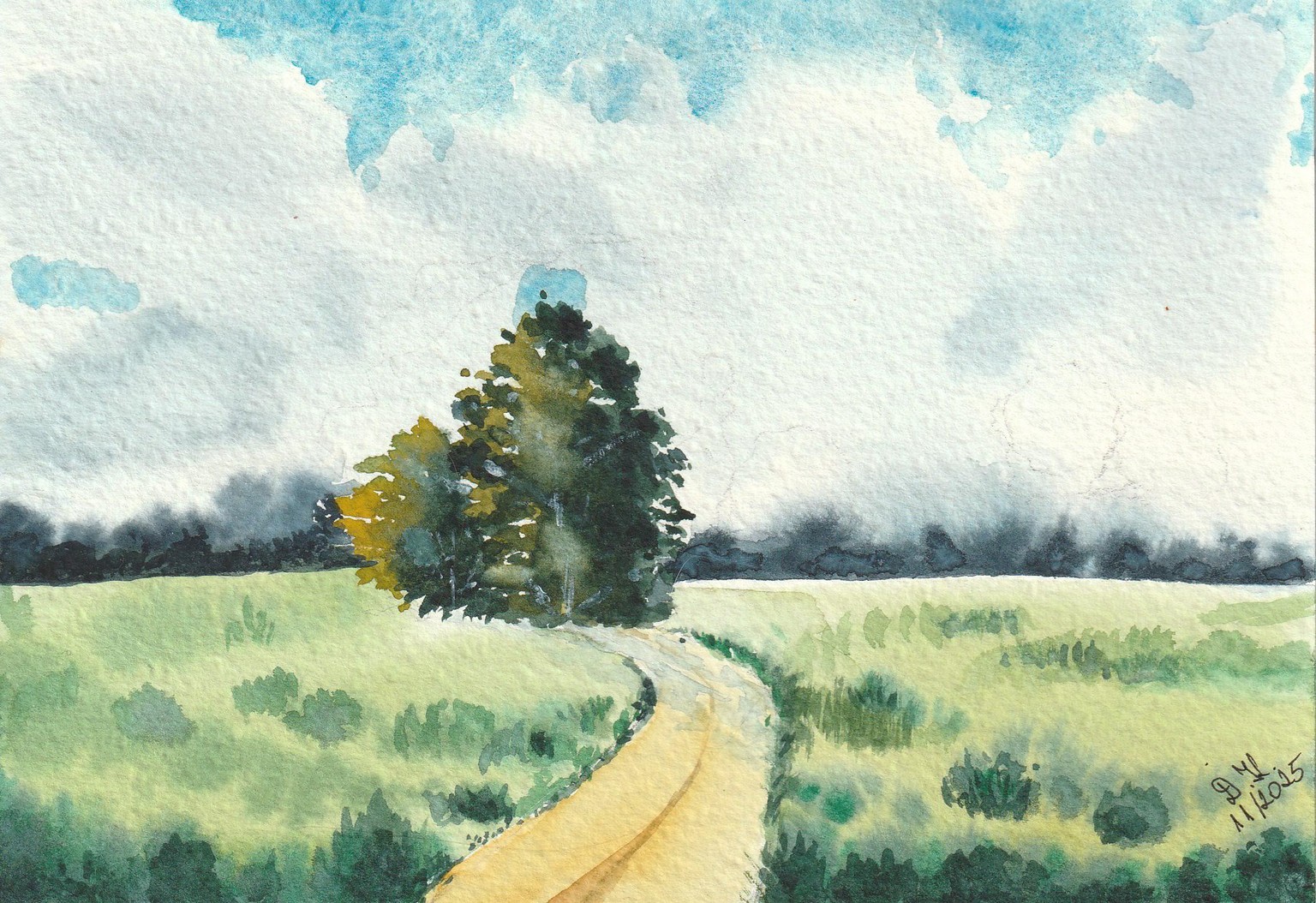 Loose Watercolor Landscapes - image 2 - student project