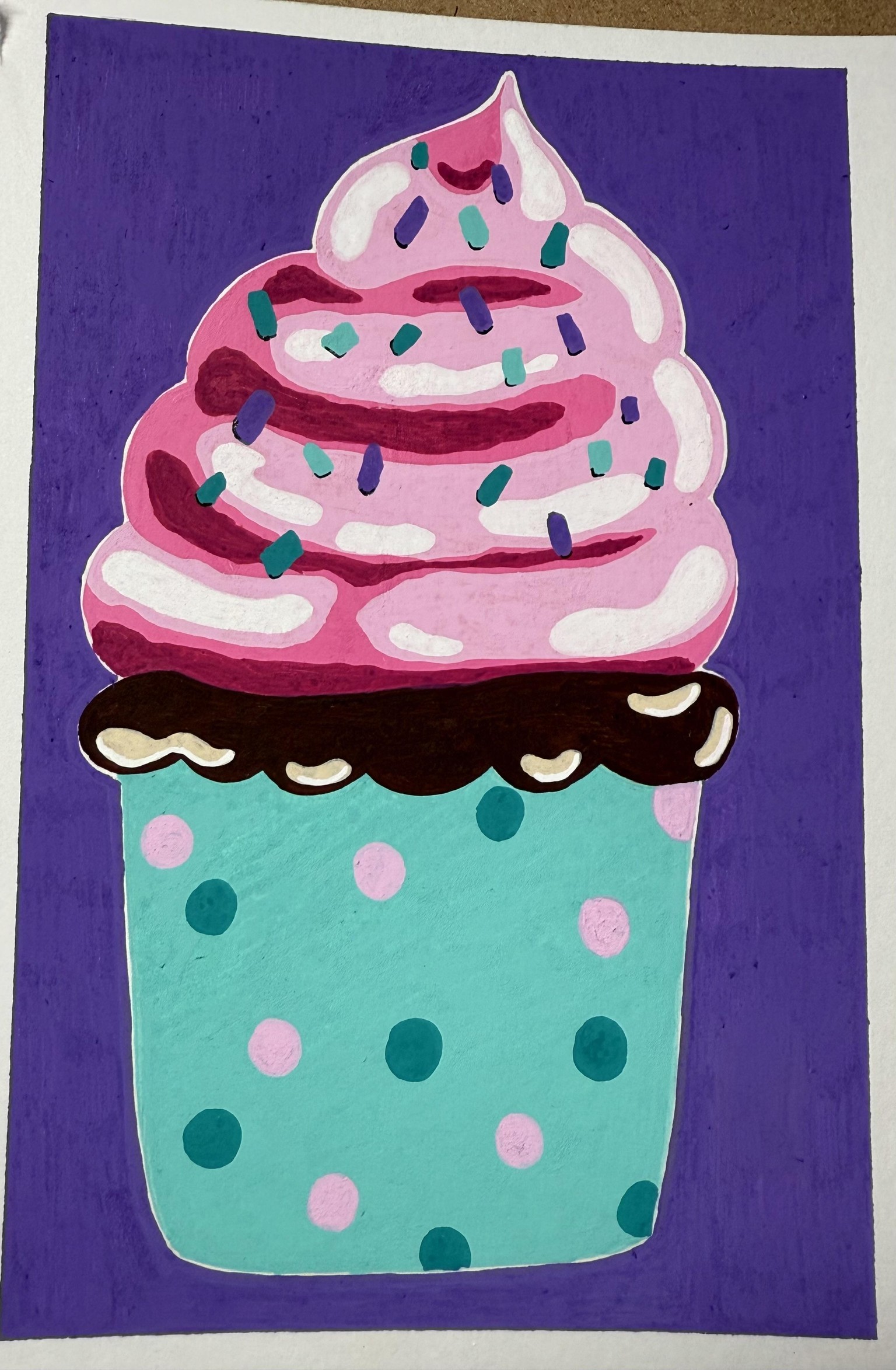 Posca Marker Cupcake - image 2 - student project