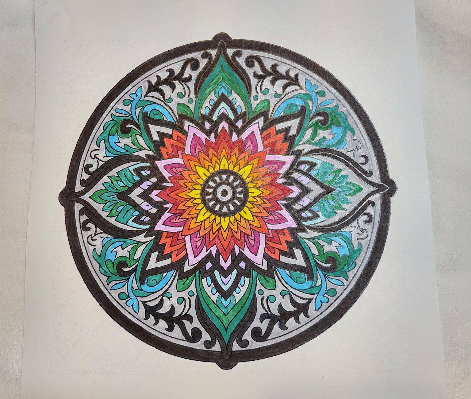 Colored Mandala - image 1 - student project