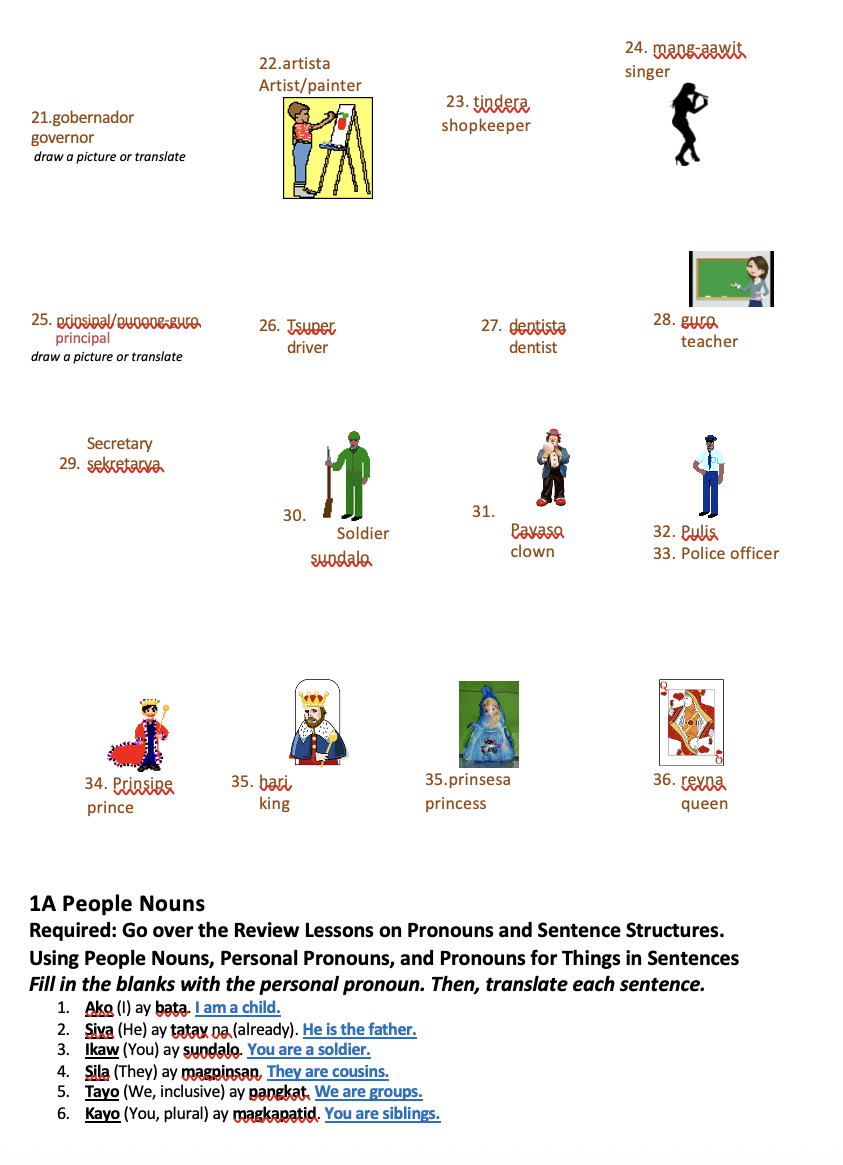 Filipino: Nouns, Adjectives, and Verbs - image 2 - student project