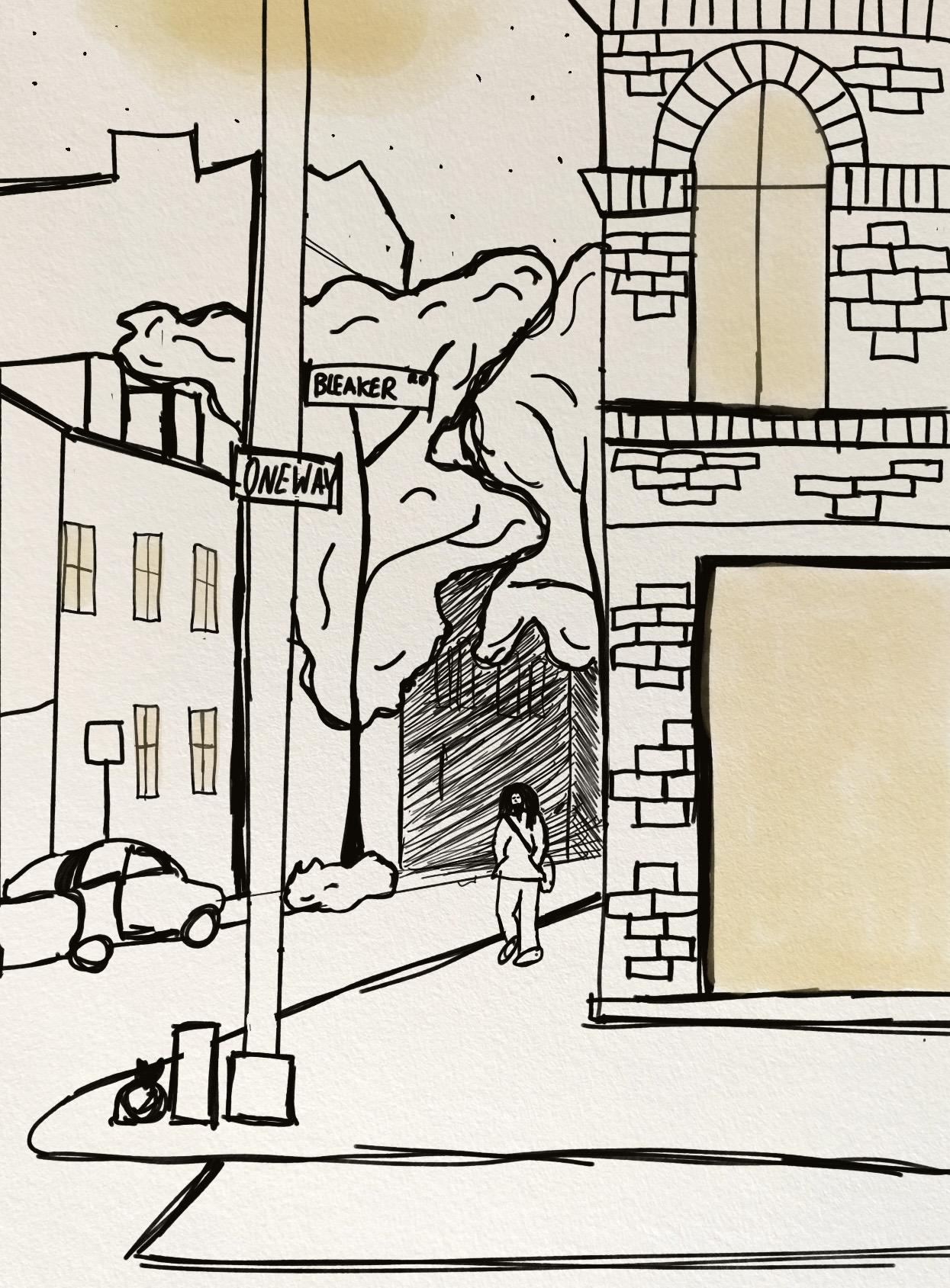 Urban sketch - image 1 - student project