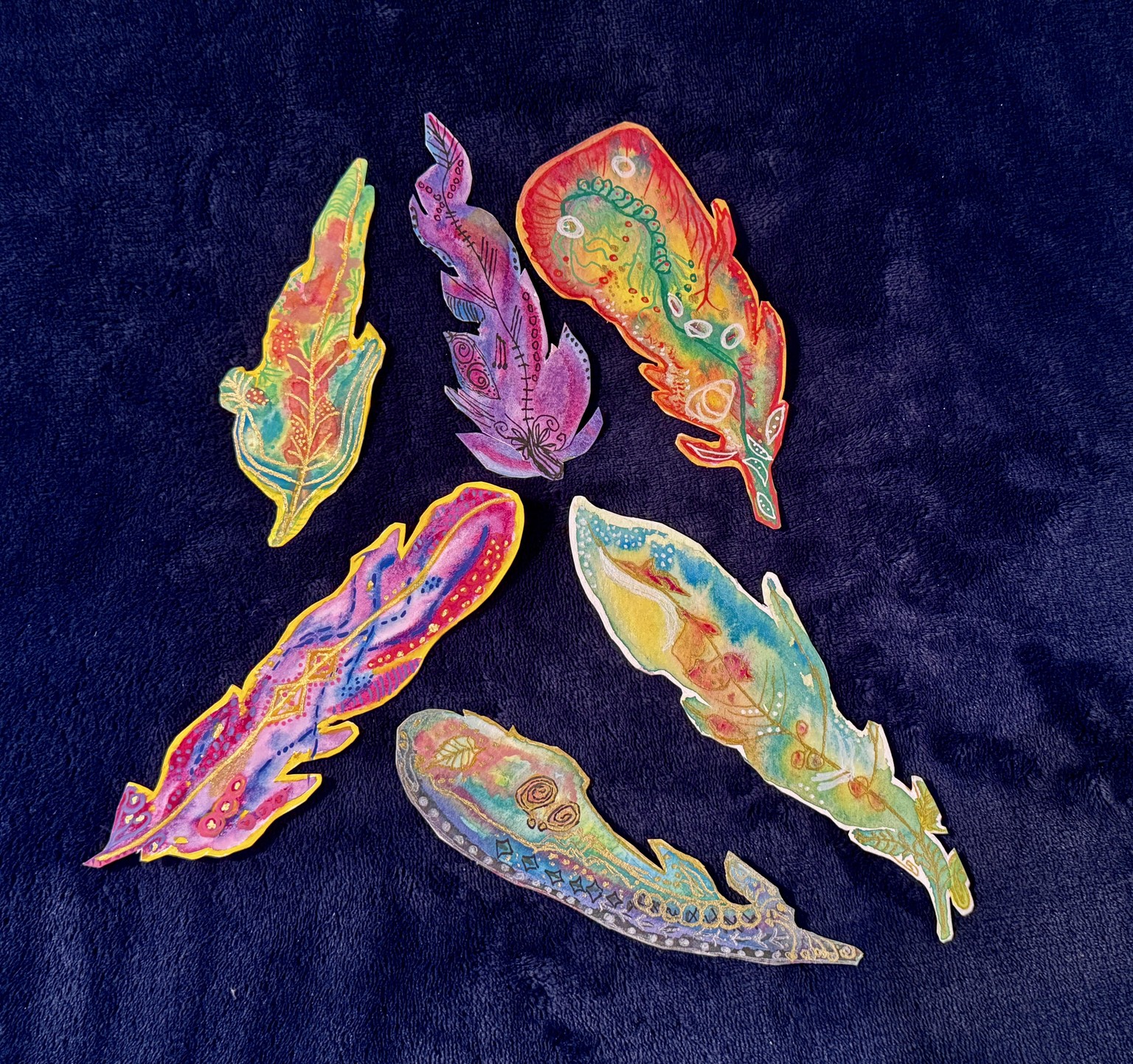 Watercolor Bookmarks - image 3 - student project