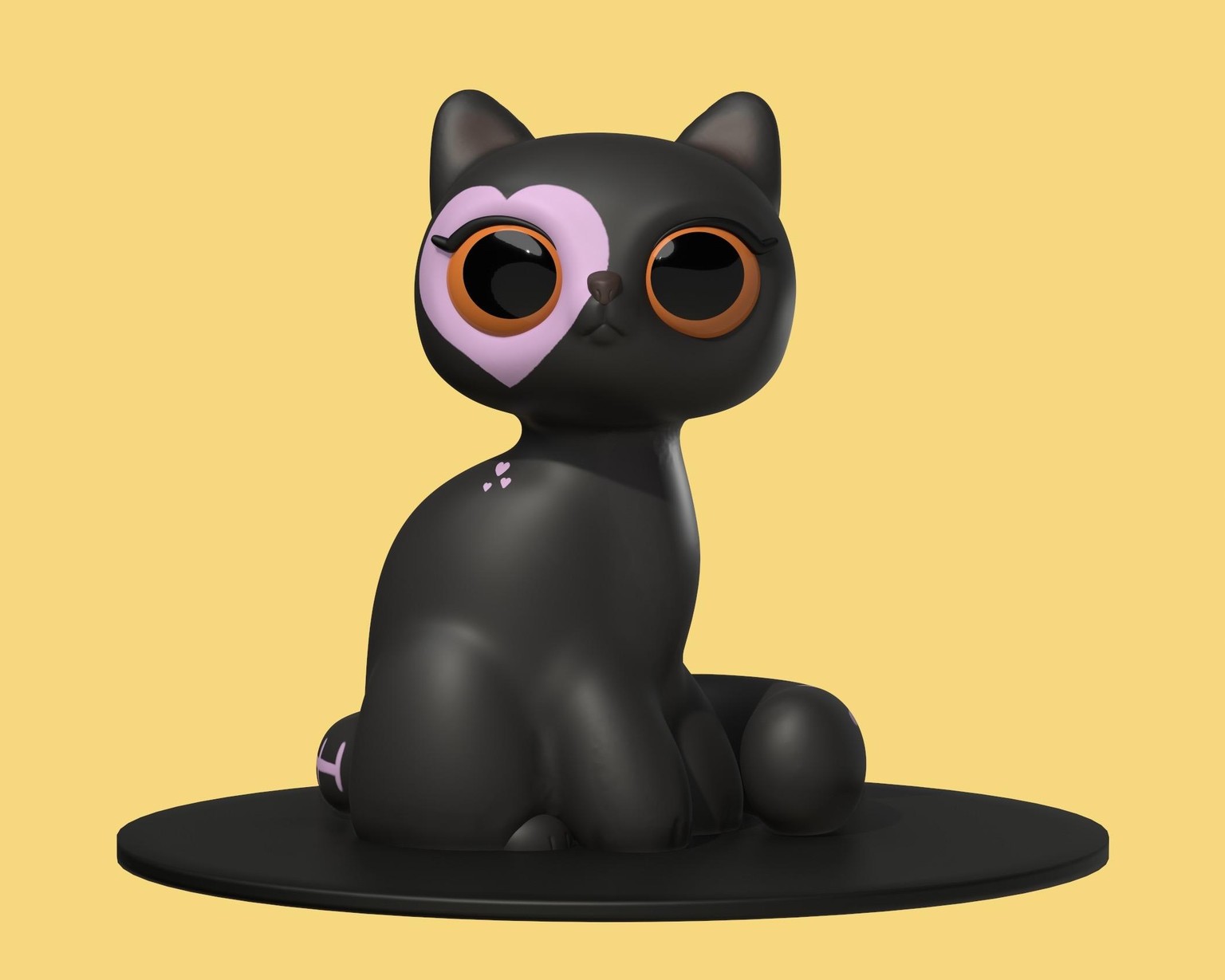 Black Halloween Cat - image 1 - student project